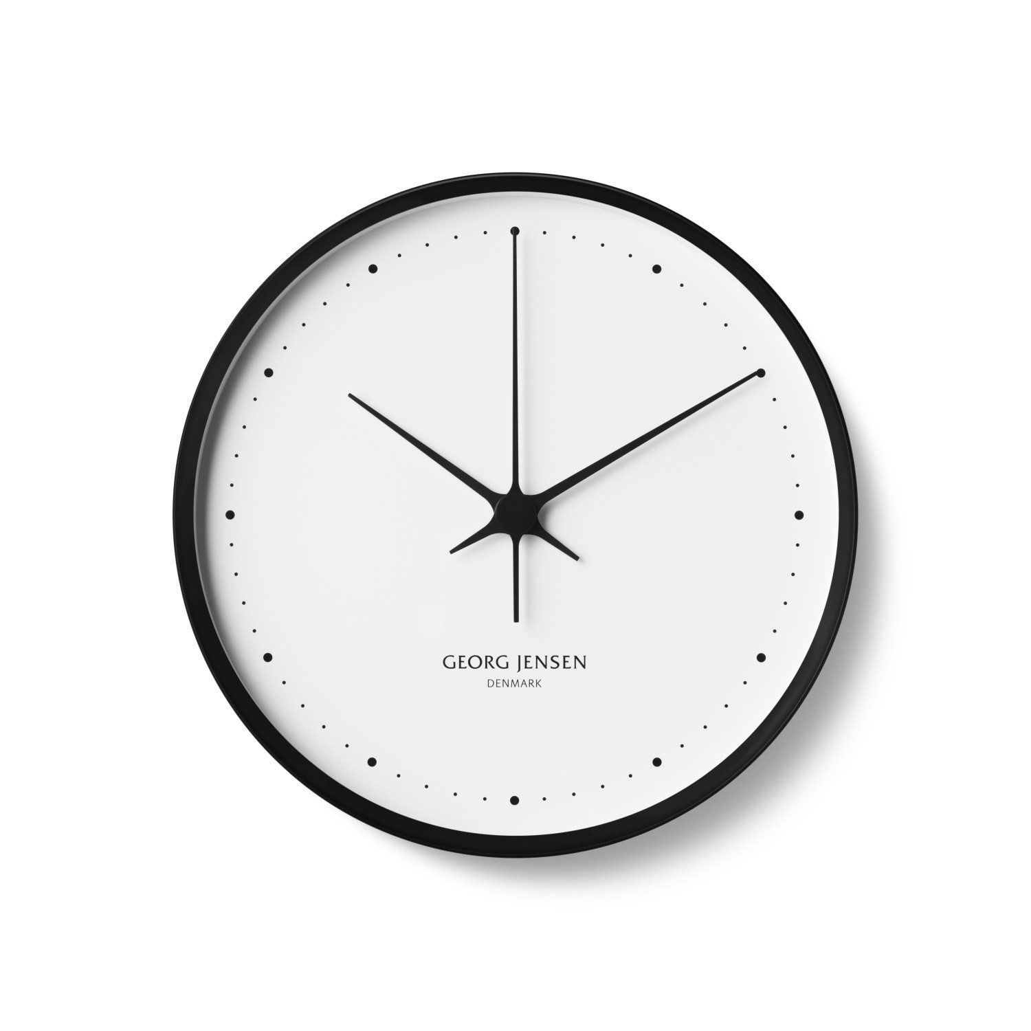 Georg Jensen Wanduhr Henning Koppel Schwarz 30 cm