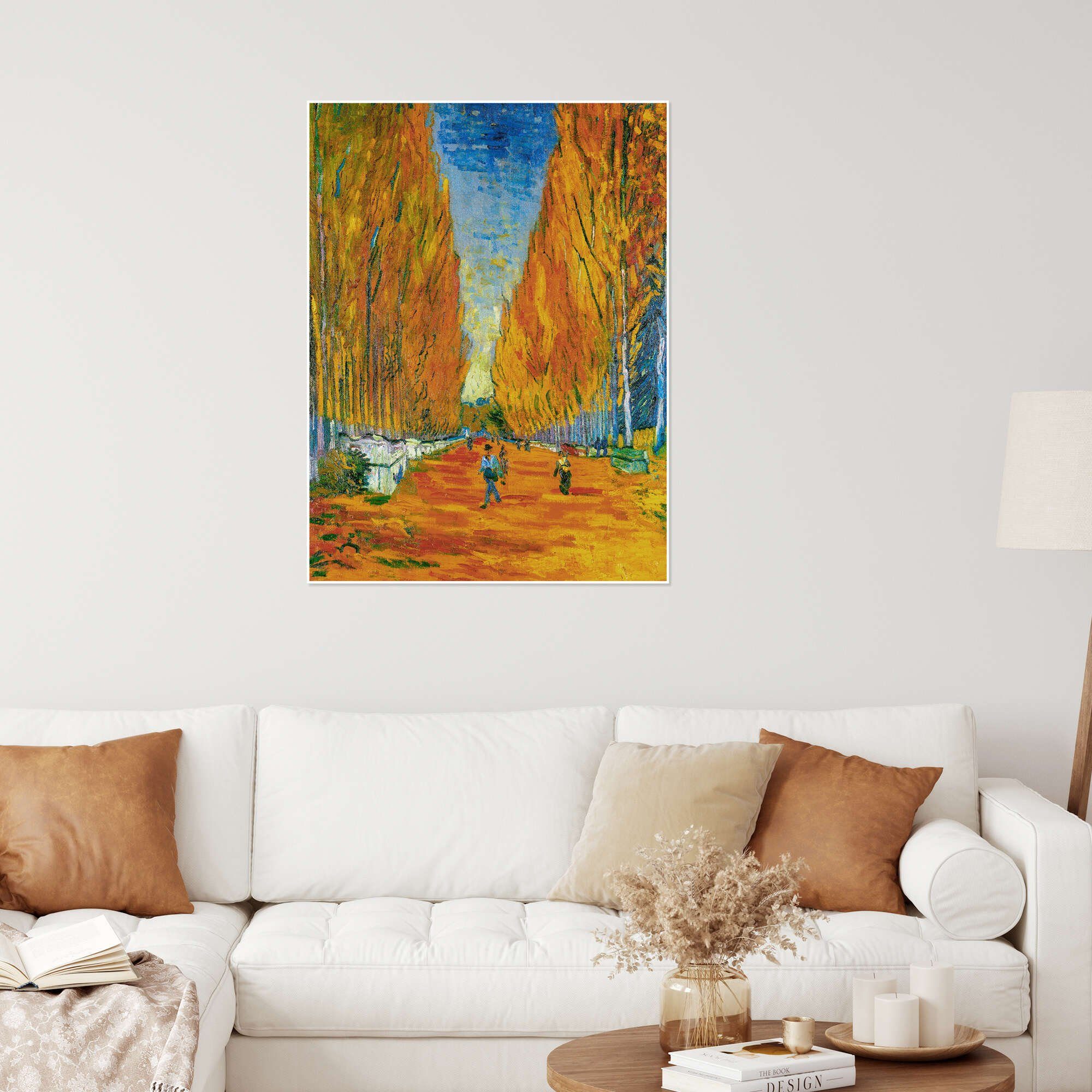 Posterlounge Wandbild L'Allee des Alyscamps, Vincent van Gogh, erhältlich als Poster, Leinwandbild, Wandsticker oder Acrylglasbild