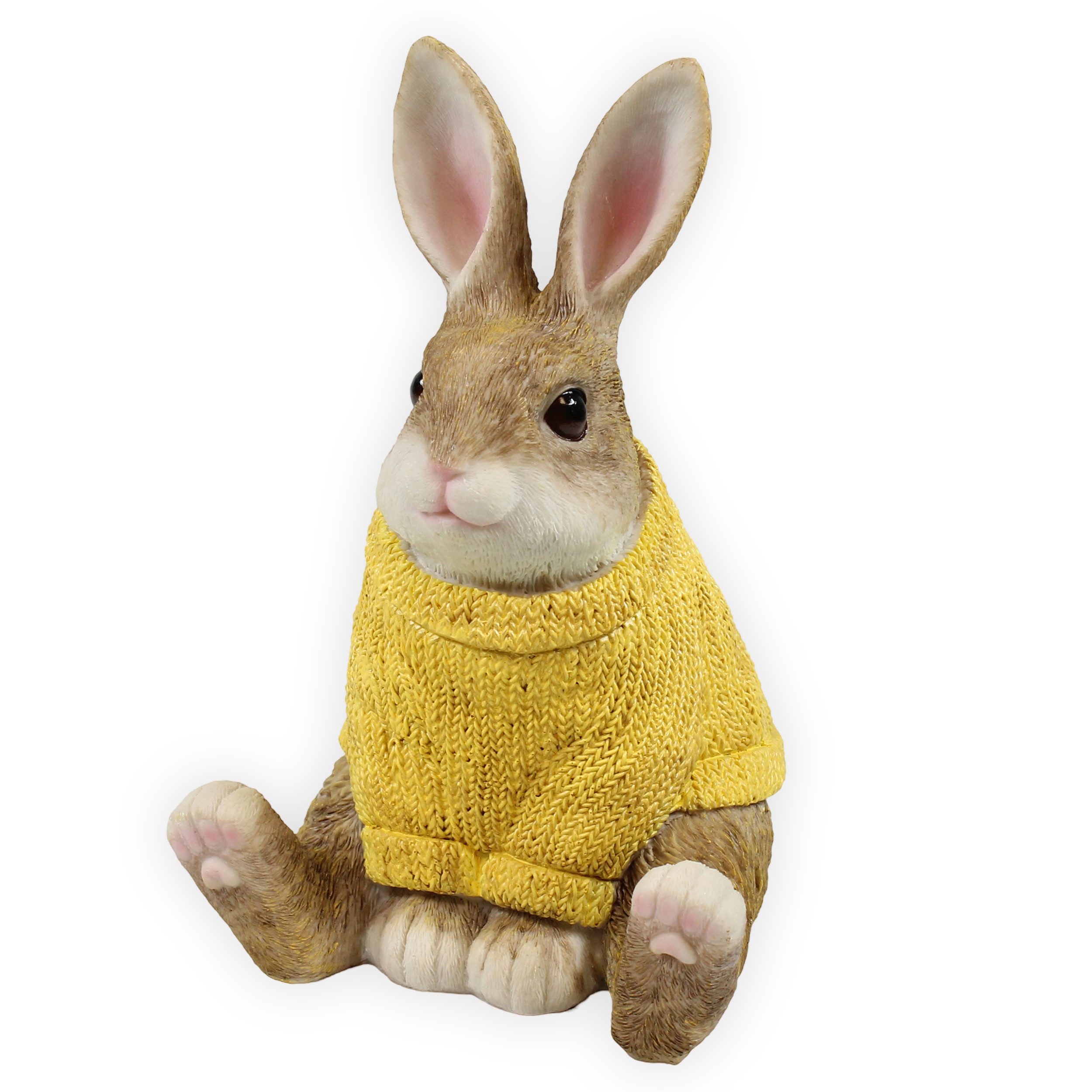 colourliving Osterhase Dekohase mit Pullover 23 cm Osterhase Deko Hasen für den Garten, dieser Deko Hase ist eine charmante Ergänzung für jedes Ambiente