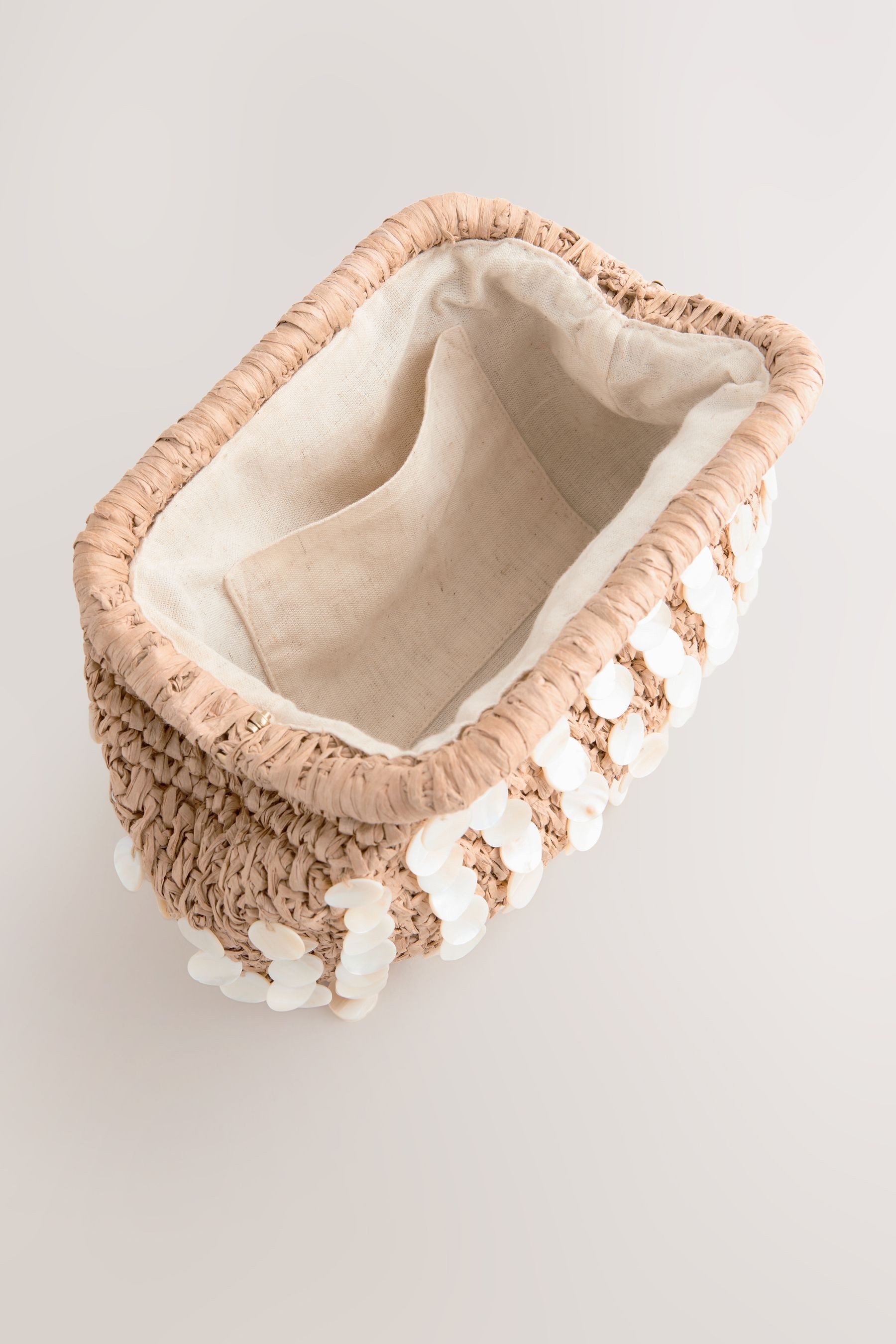 Next Clutch Bast-Clutch mit Muscheldesign (1-tlg)