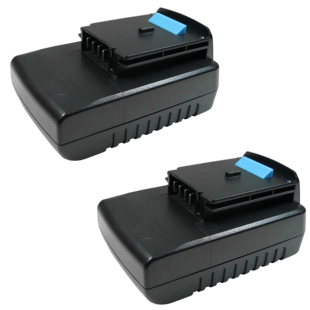 Trade-Shop 2x Akku passend für Black&Decker GXC1000L HP186F4L HP186F4L HP186F4LK Akku Li-Ion 1500 mAh (18 V)