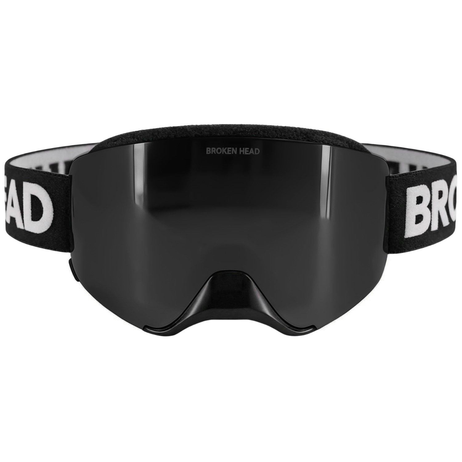 Broken Head Motorradbrille MX-Struggler Schwarz, Magnetisches Glas