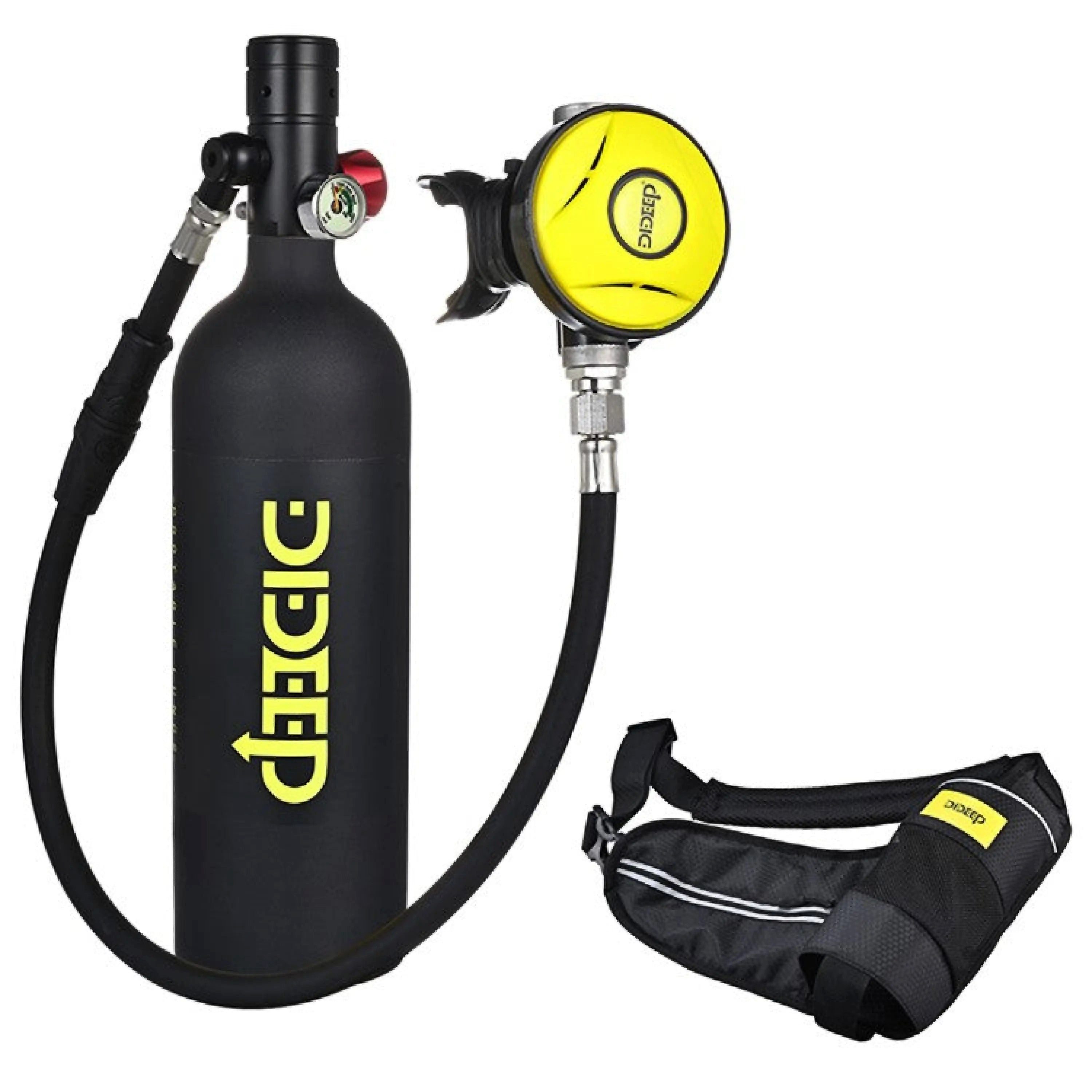 Sport-Knight® Tauchset Mini-Tauchgerät 1L, verschiedene Sets wählbar, Tauchmaske Tauchflasche