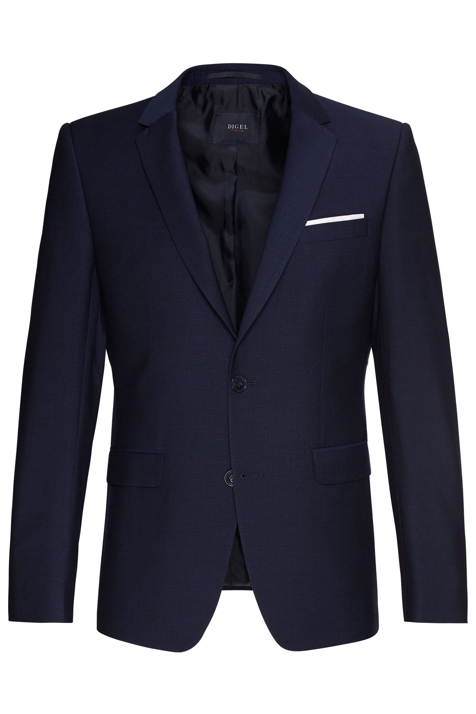 Digel Anzugsakko Nate (1-tlg., Mischgewebe) Abnehmbarer Revers-Pin günstig online kaufen