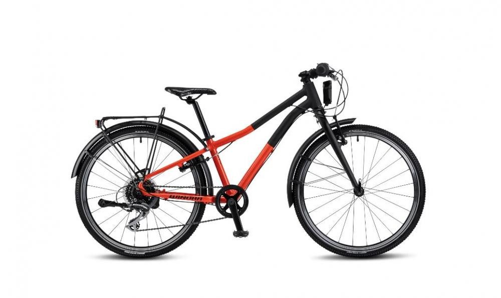 Winora Cityrad Winora Dash 24" 8-G Acera 22/23 black chalk/halloween orange Rh30