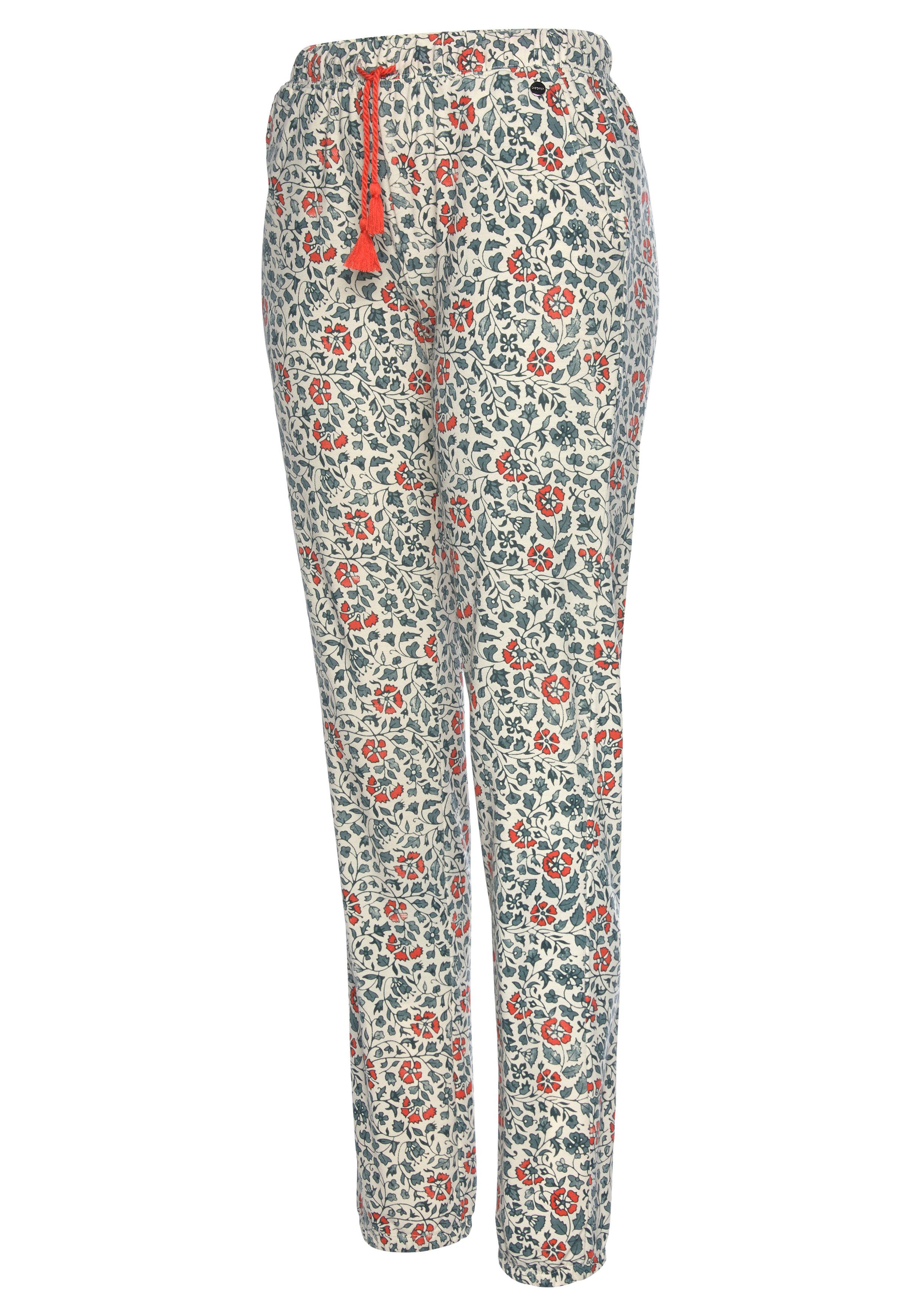 LASCANA Pyjamahose im Blumen Allover-Druck – Bild 5 von 5