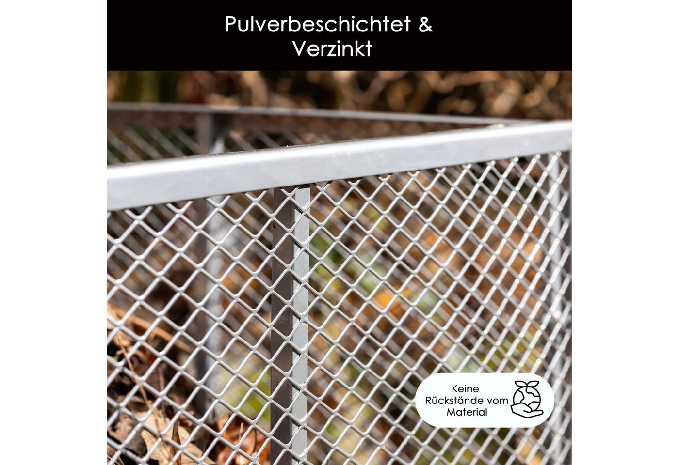 Thumbnail - HomeBee Komposter Gartenkomposter, 750 l, (Gartenkomposter mit Stecksystem Kompostbehälter, 1 St., Metall Komposter Gart...