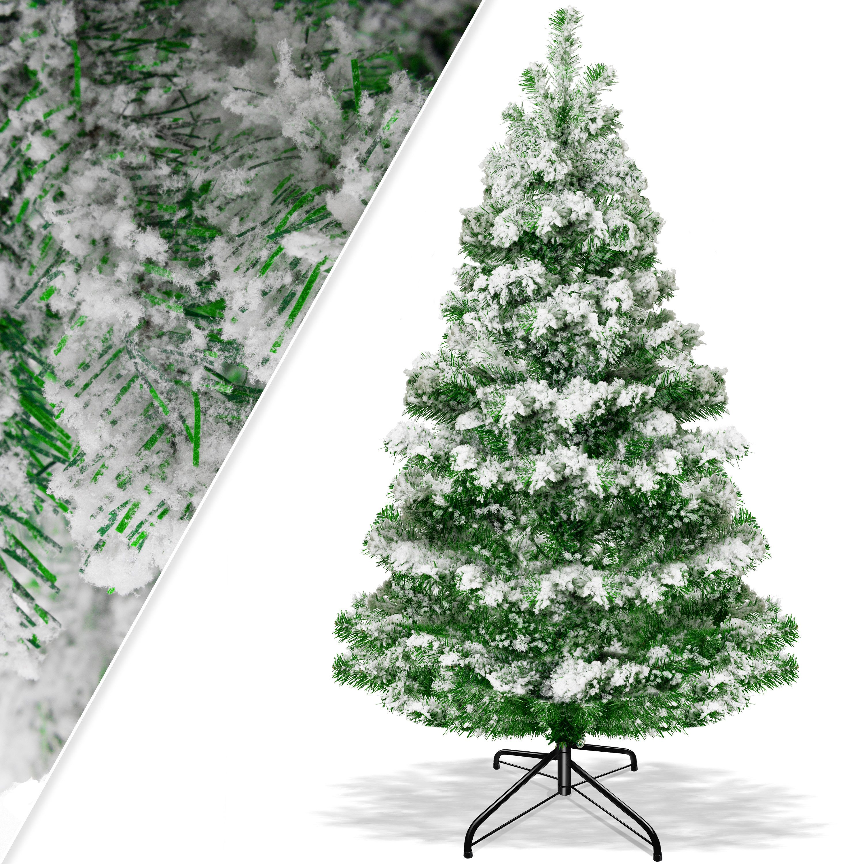 KESSER Künstlicher Weihnachtsbaum, Weihnachtsbaum künstlich Tannenbaum Edeltanne Spritzguss PE