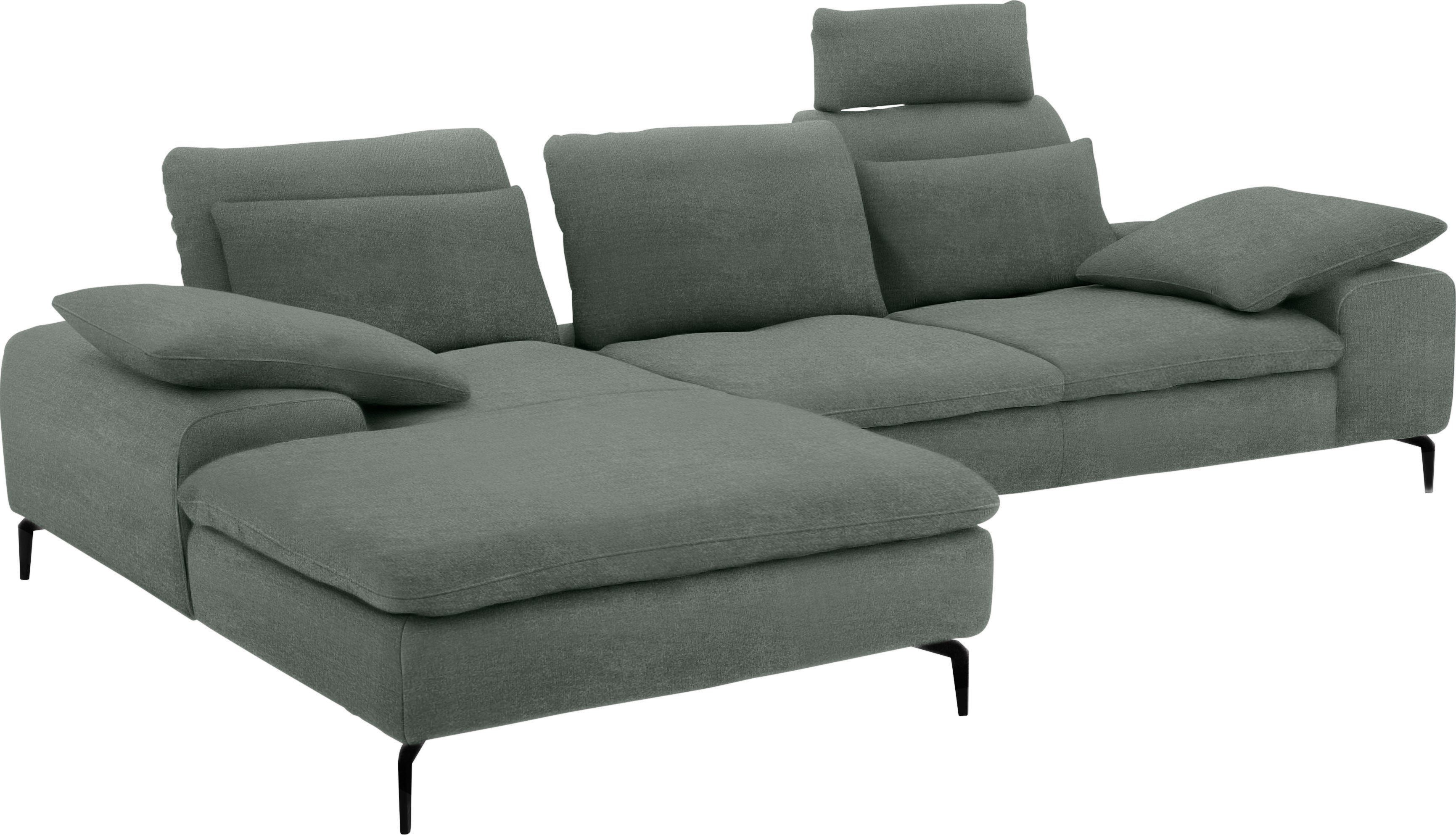 W.SCHILLIG Ecksofa valentinoo, Set, inklusive Hocker, mit Sitztiefenverstellung, Breite 299 cm | Ecksofas