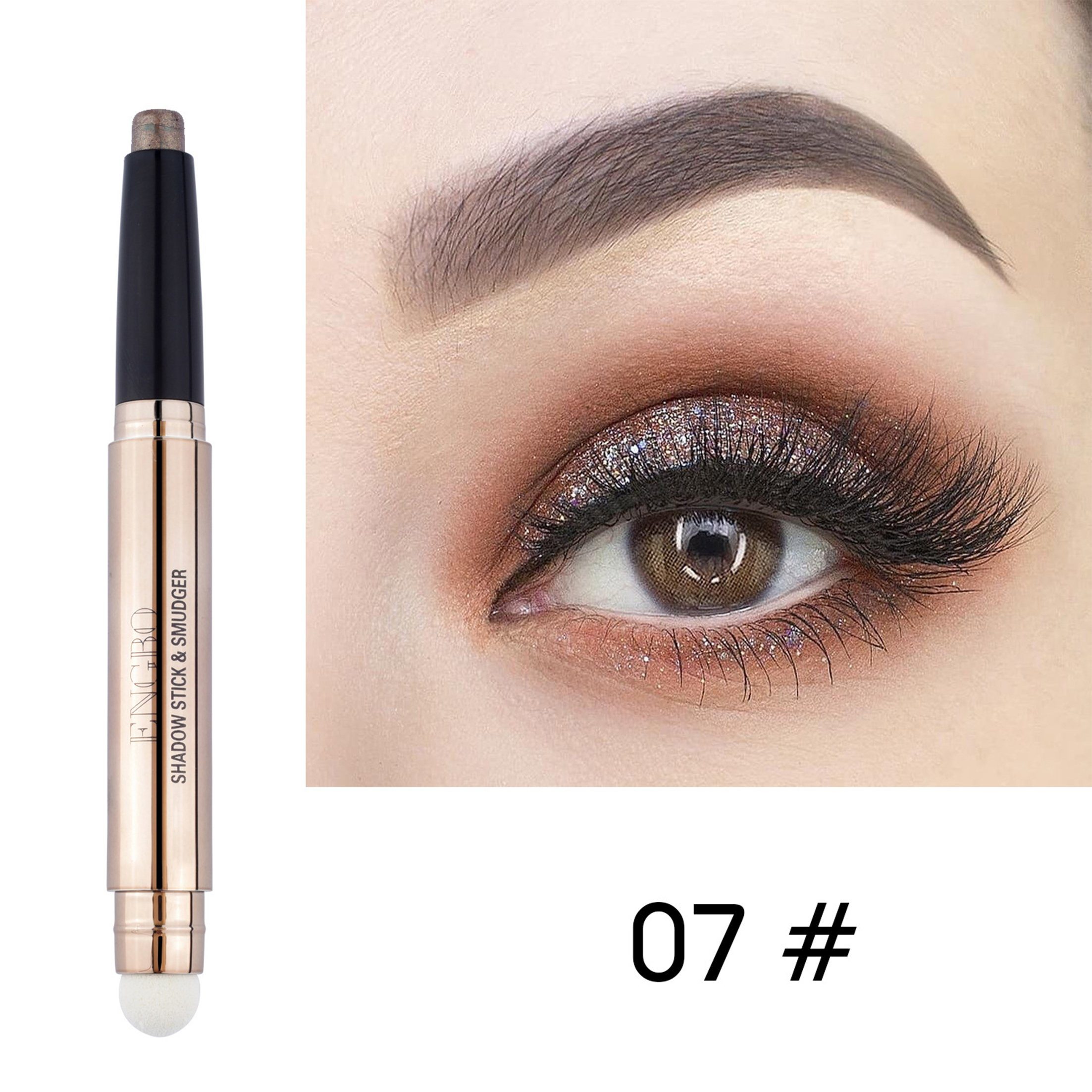 Lidschatten,wasserdicht 7# Lidschatten Lidschattenstift,Augen-Make-up-Stift,Rauchiger Scheiffy