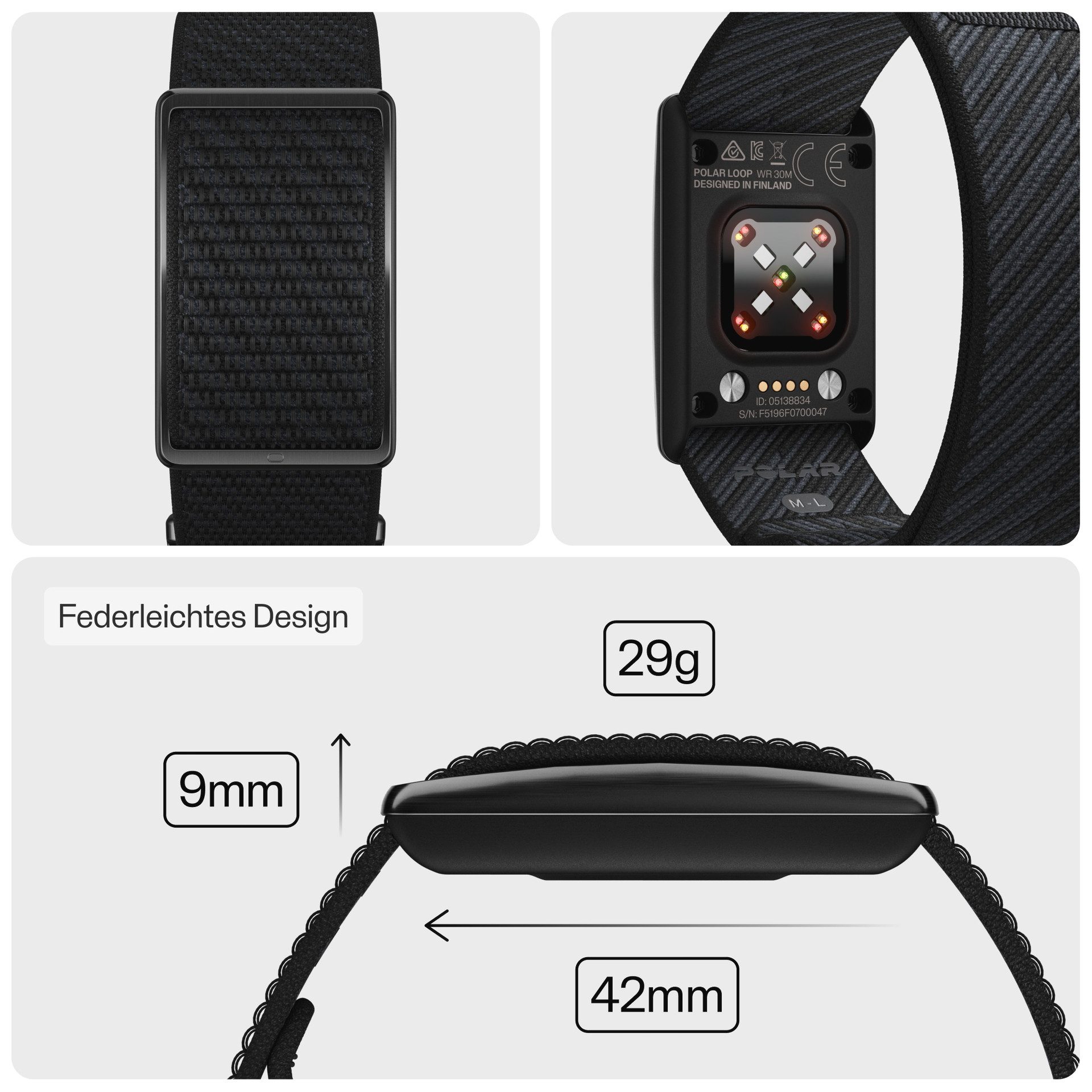Polar Fitness-Tracker LOOP GEN2 S-L