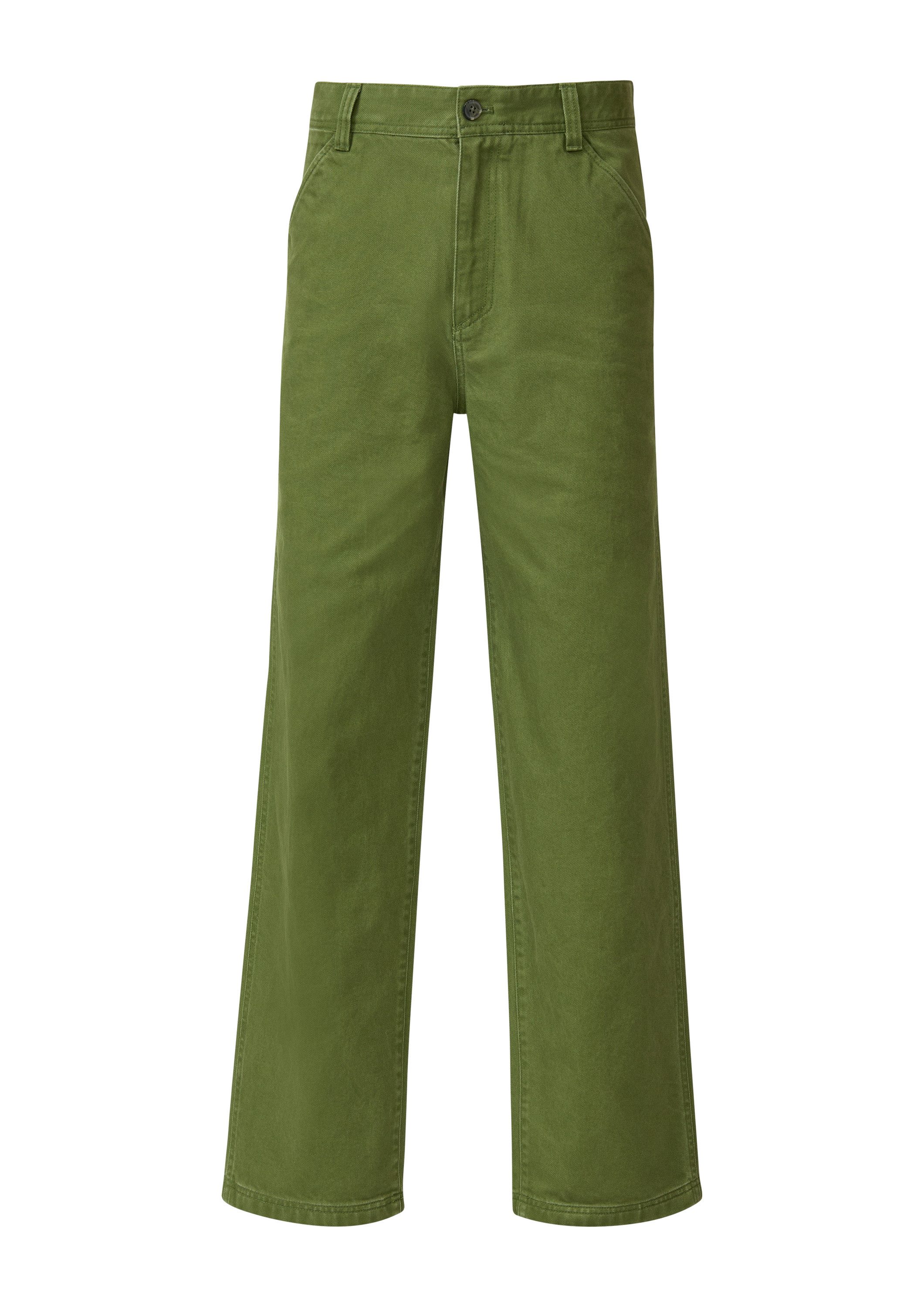 s.Oliver Chinos Hose Wide-Leg-Hose aus Baumwoll-Twill