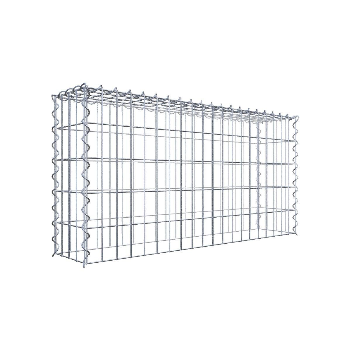 Gabiona Gabionenzaun Anbaugabione Typ 3 100 cm x 50 cm x 20 cm (L x H x T), Maschenweite 5, (Anbaugabione Typ 3 100 cm x 50 cm x 20 cm (L x H x T), Maschenweite 5 cm x 10 cm, Spirale, 4 mm)