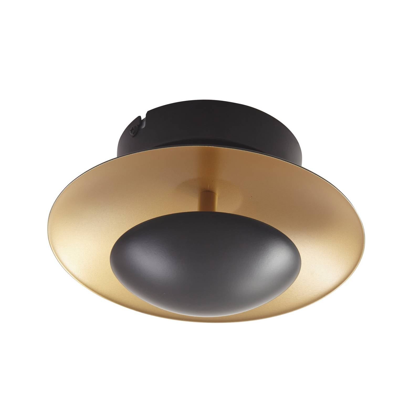 Lindby Deckenleuchten Tiama, LED, Metall, Schwarz warmweiß IP20, 1 x 5,5 W LED, warmweiß