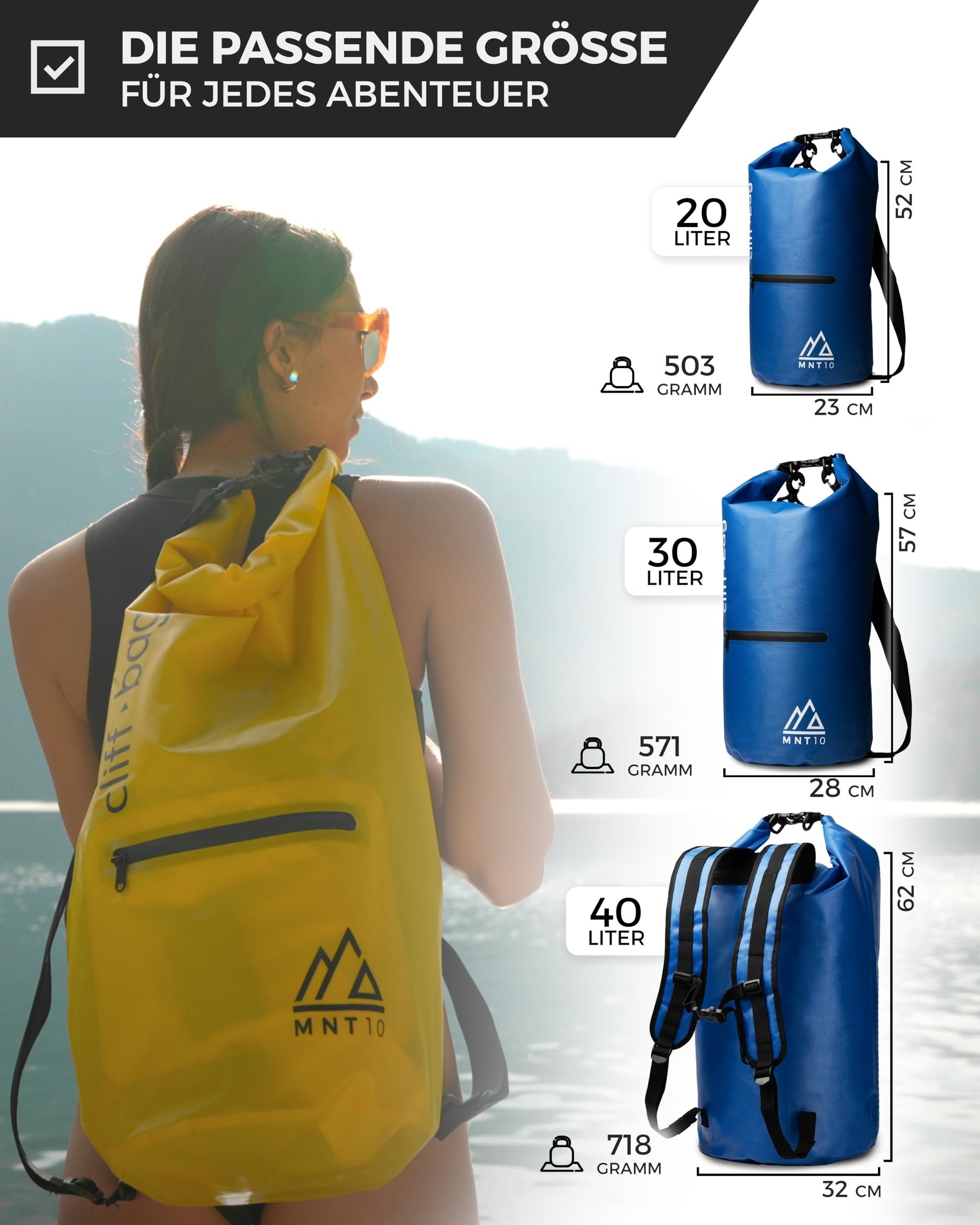 Bag Ocean Drybag 30L, “Cliff-Bag” Dry 40L Drybag MNT10 Blue 20L, MNT10 I in Rucksack