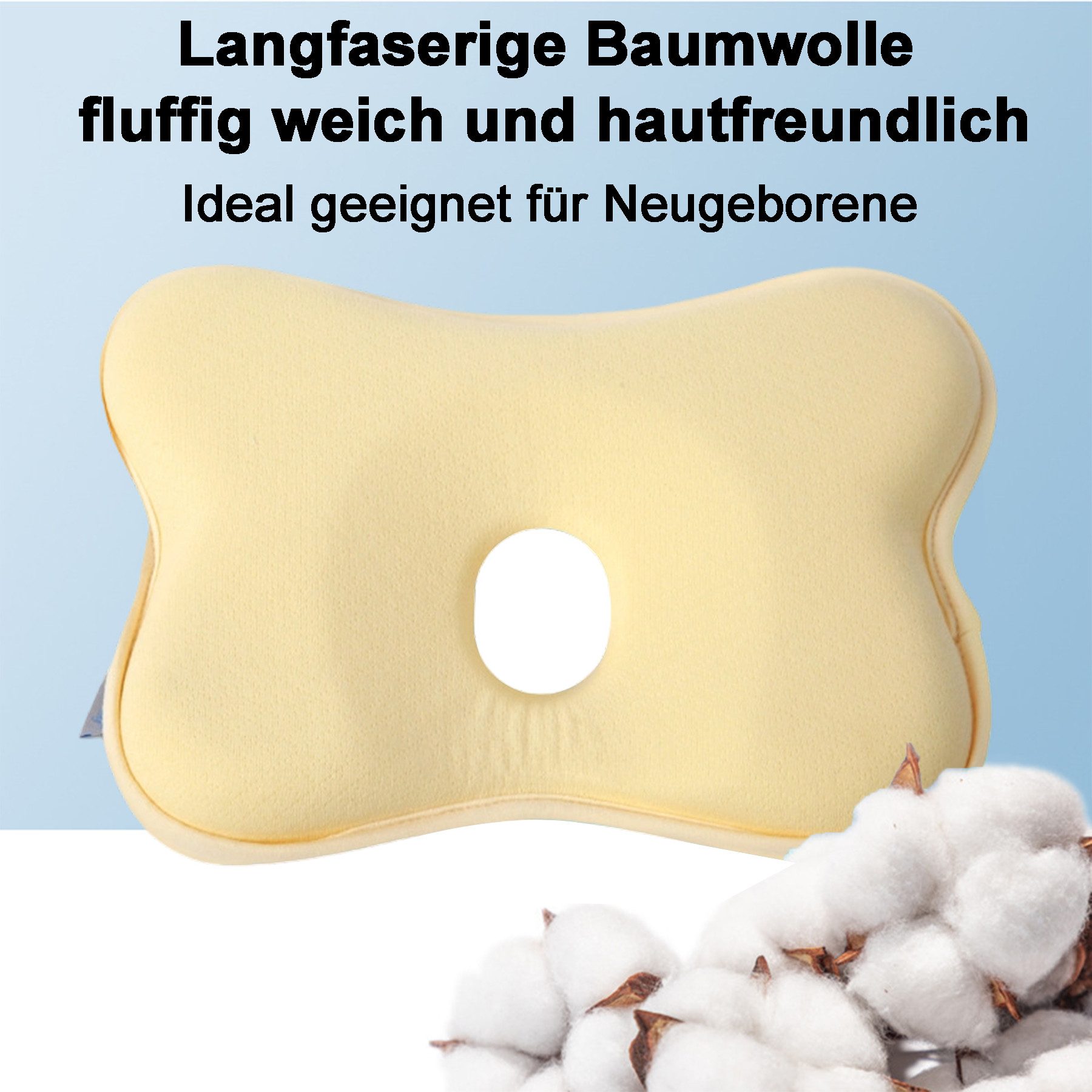 Mutig Babykissen Kopfkissen Baby Kopfkissen gegen Plagiozephalie, Kleinkind günstig online kaufen