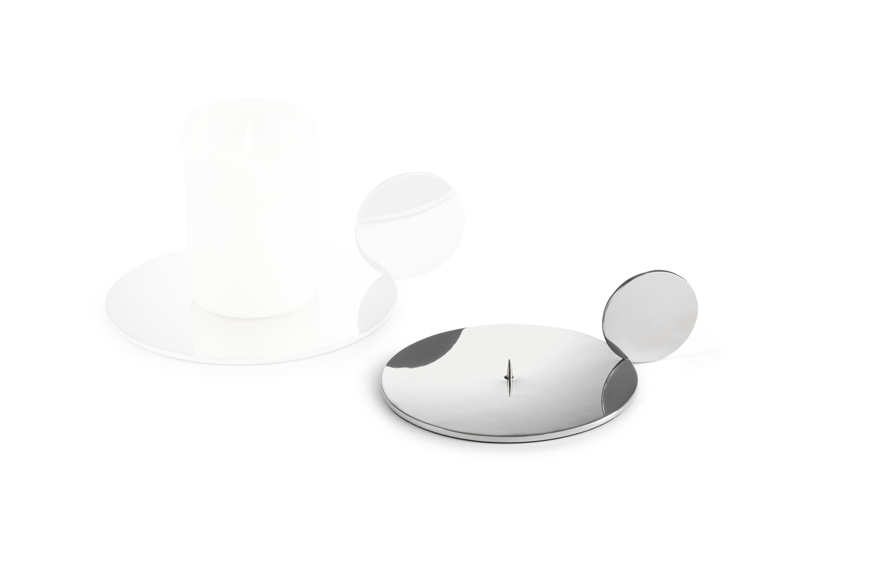 PHILIPPI Kerzenhalter, Stumpenkerzenhalter S Edelstahl, hochglanzpoliert