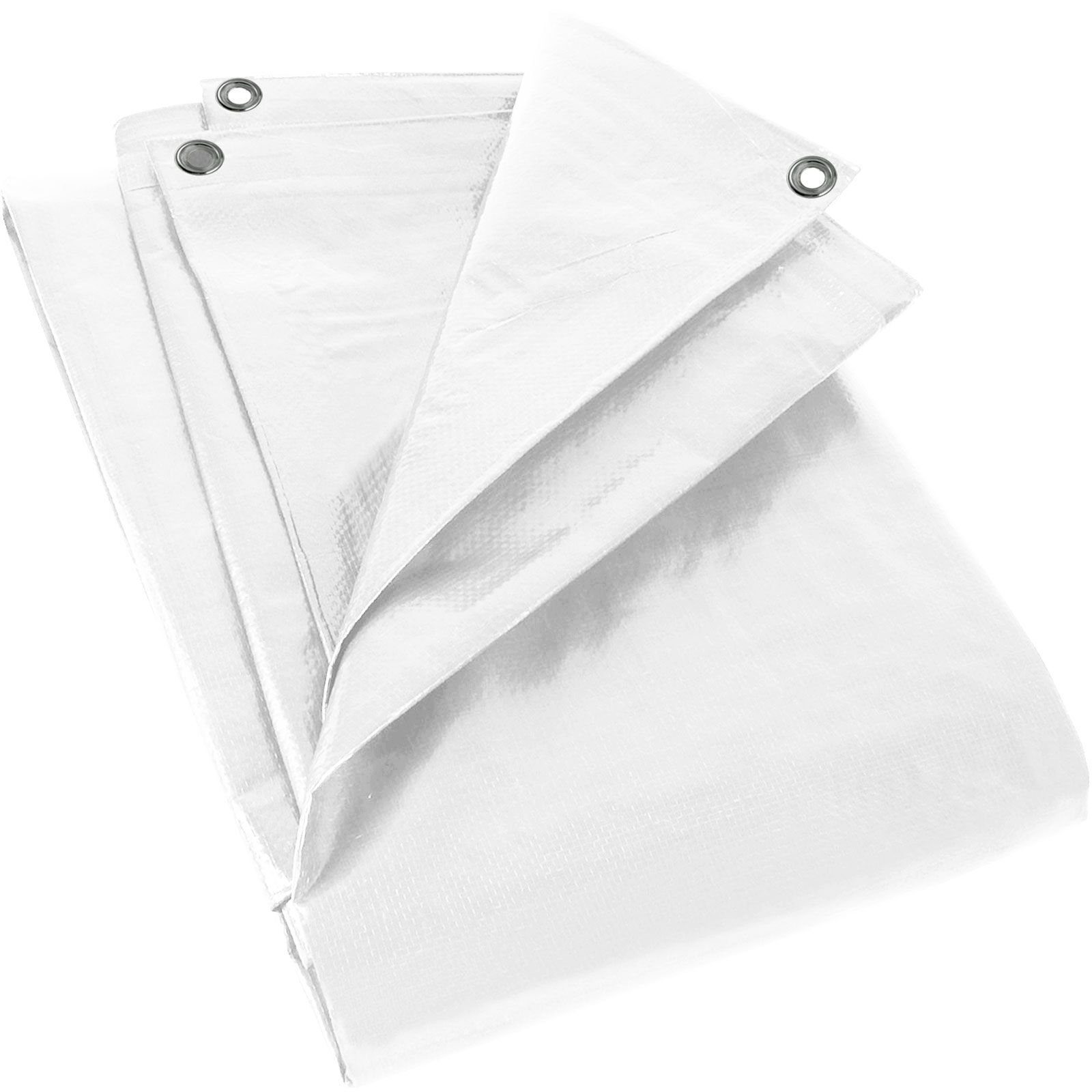 Zill Schutzplane Gewebeplane weiß 180g, m² verschiedene Abmessungen (1 Stück)