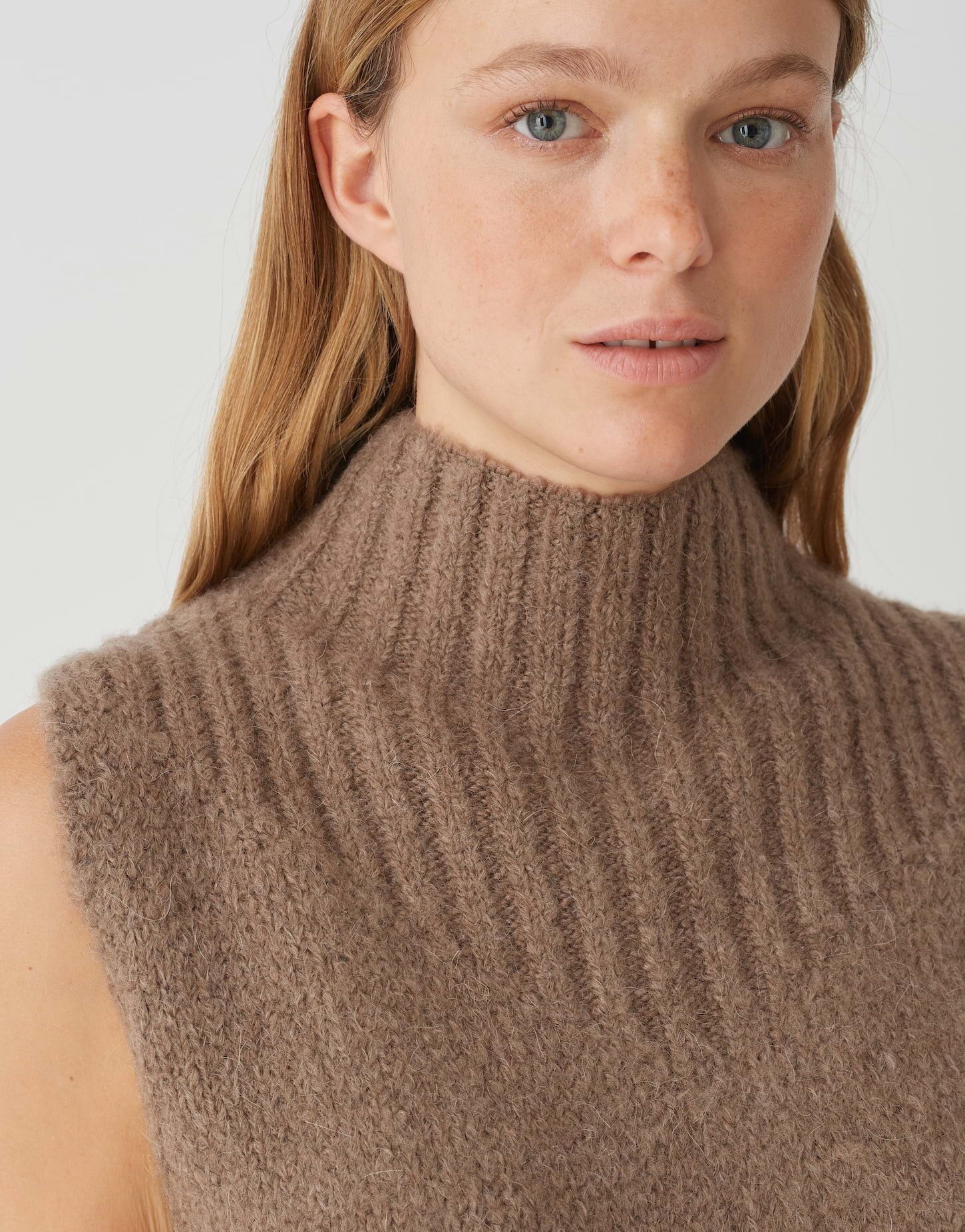 OPUS Pullunder Grobstrickpullunder POGETI Regular mit Wolle
