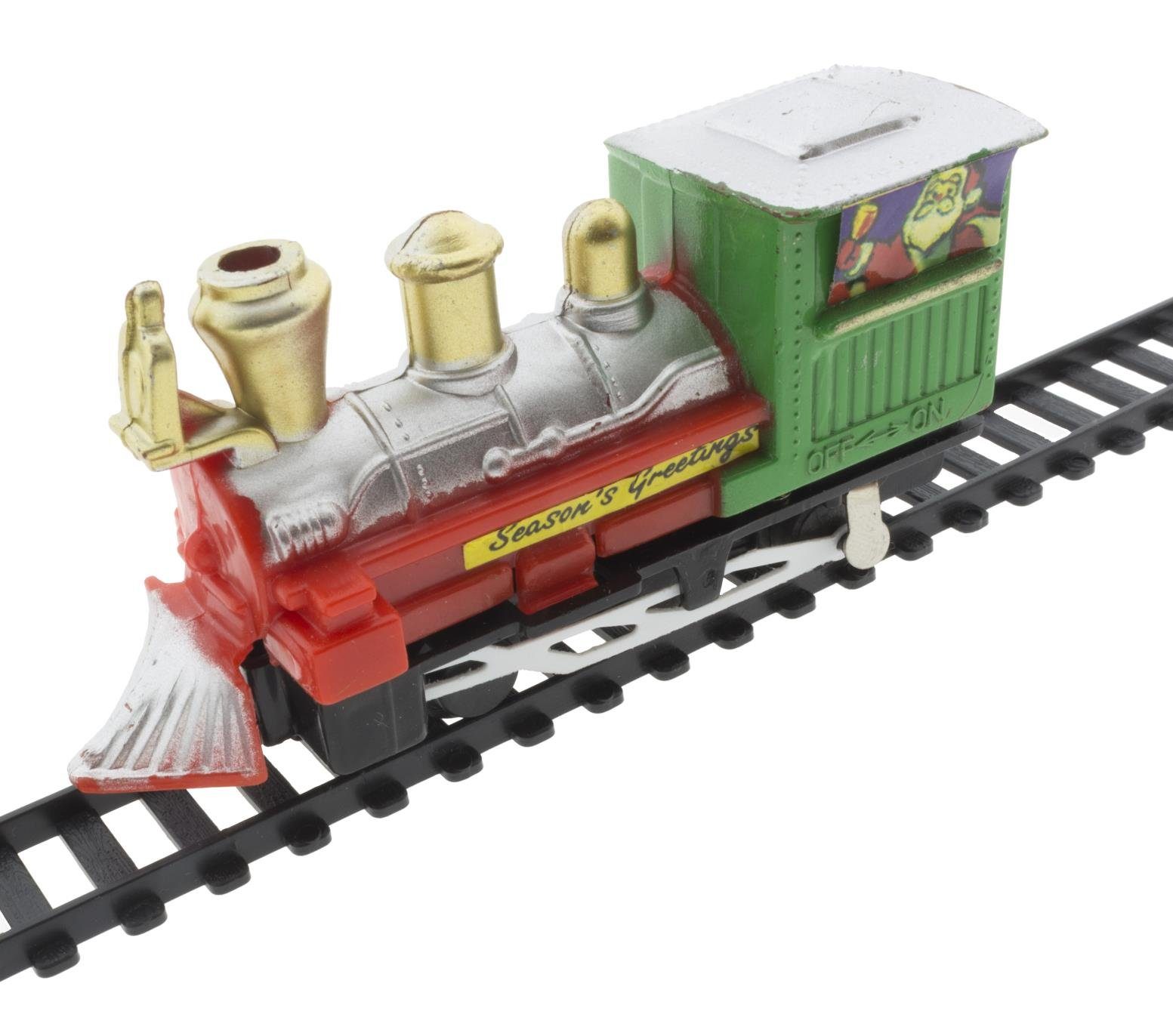 Spielzeug-Eisenbahn Spielzeug Eisenbahn mit 3 Waggons 9-tlg.