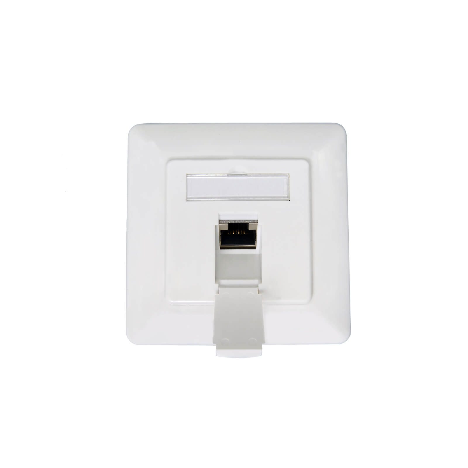 ProfiPatch ProfiPatch Netzwerkdose Unterputz Cat.6A 500MHz 1-Port Anschluss r/l Netzwerk-Adapter