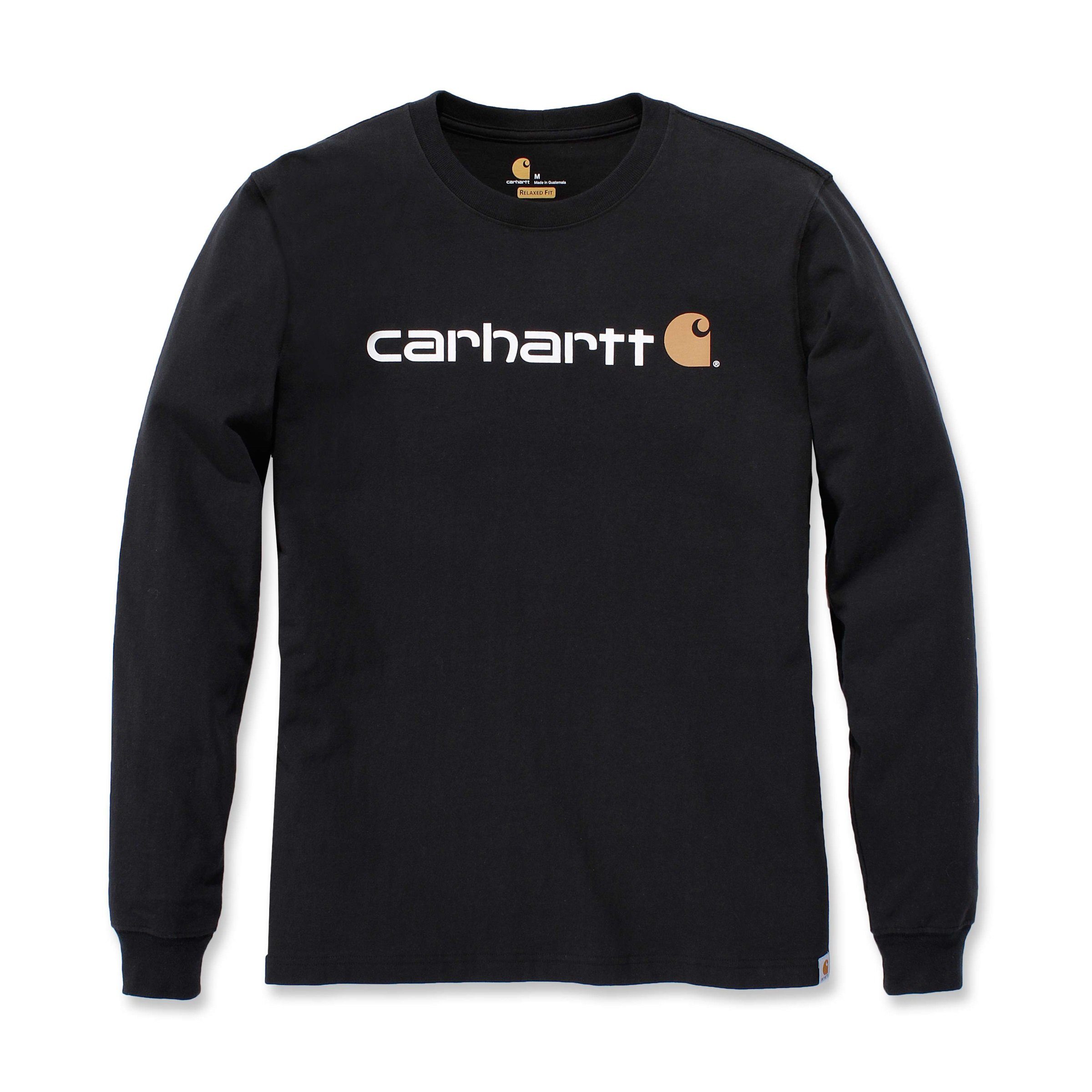 Carhartt Langarmshirt Carhartt Herren Langarmshirt Workwear Signature Graphic Adult black