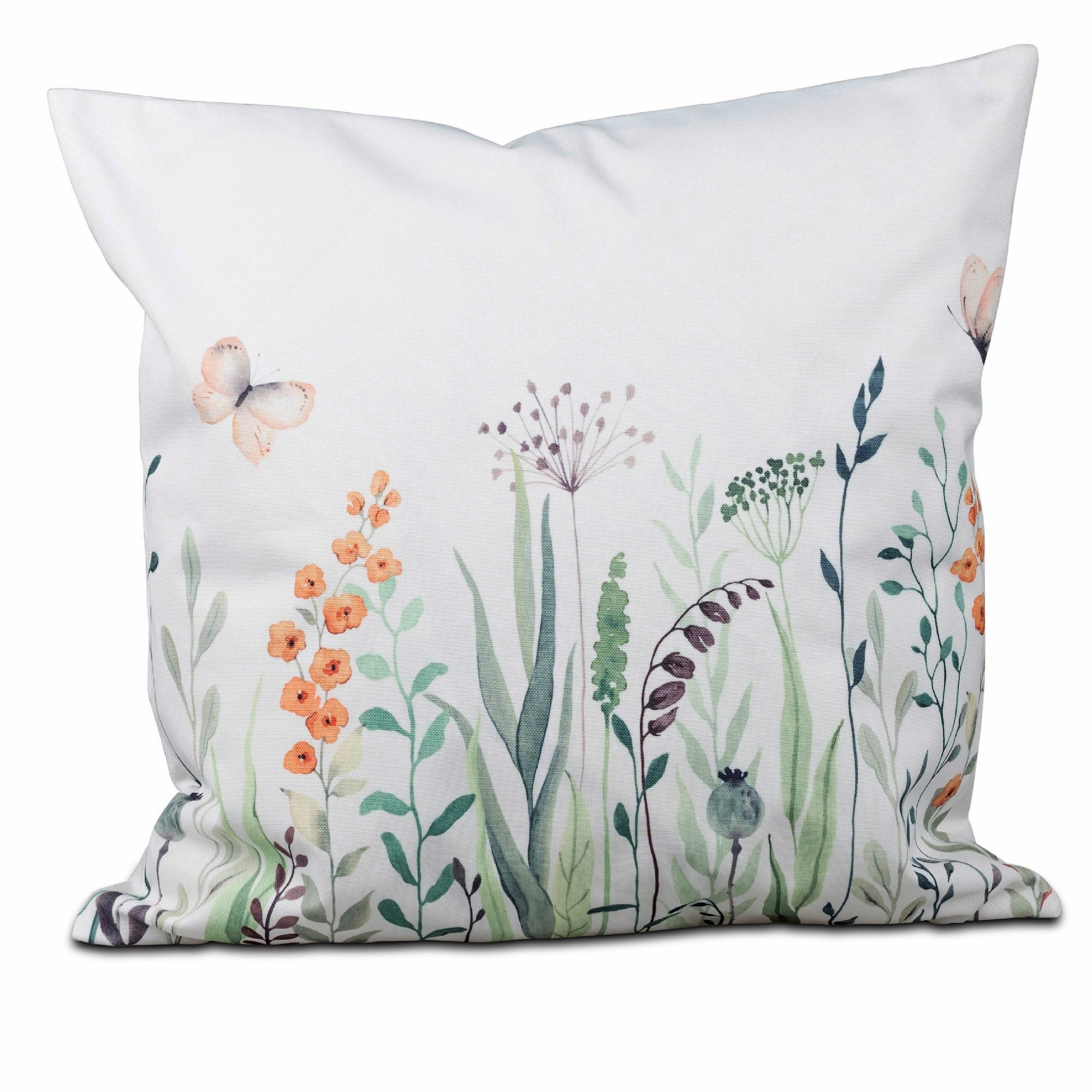 formano Dekokissen Blumenwiese, Höhe: cm, Farbe: Weiß, Motiv: Blumenwiese