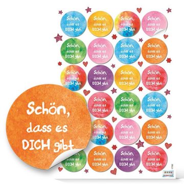 Logbuch-Verlag Aufkleber Sticker zu Liebe Freundschaft Gesundheit, (131tlg)