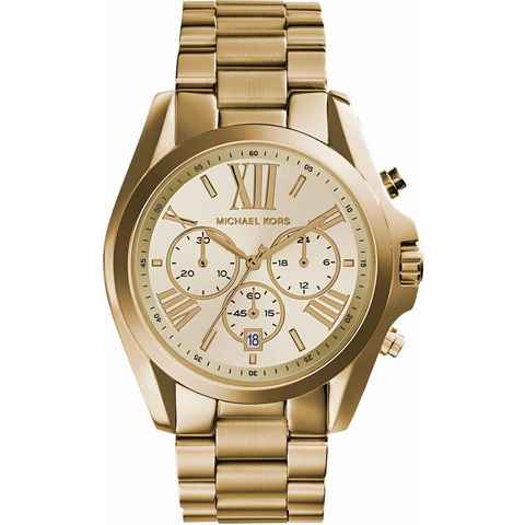 MICHAEL KORS Chronograph BRADSHAW, MK5605, Quarzuhr, Armbanduhr, Damenuhr, Stoppfunktion, 12/24-Std.-Anzeige