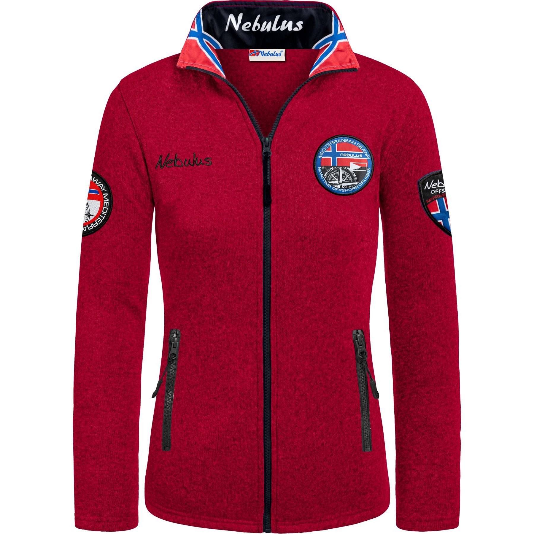 Nebulus Fleecejacke FLENN, P4640 - Damen, rot, XXL/44 günstig online kaufen