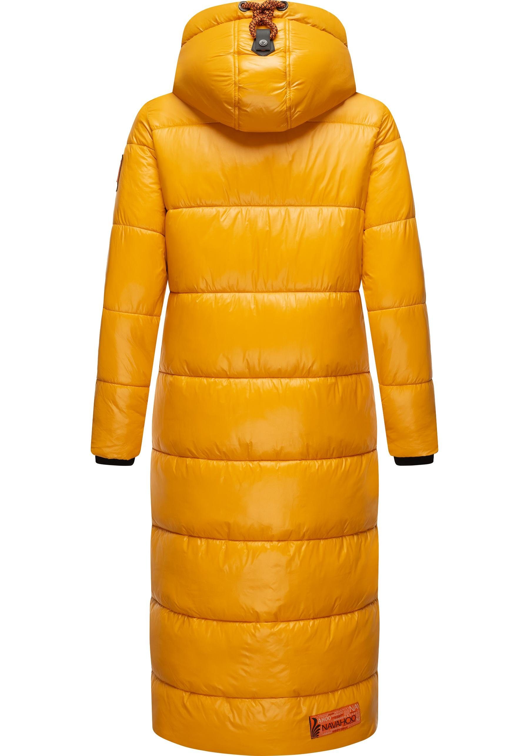 Navahoo Steppmantel Schmuseengel warm gefütterte Winter Steppjacke mit Kontrastdetails
