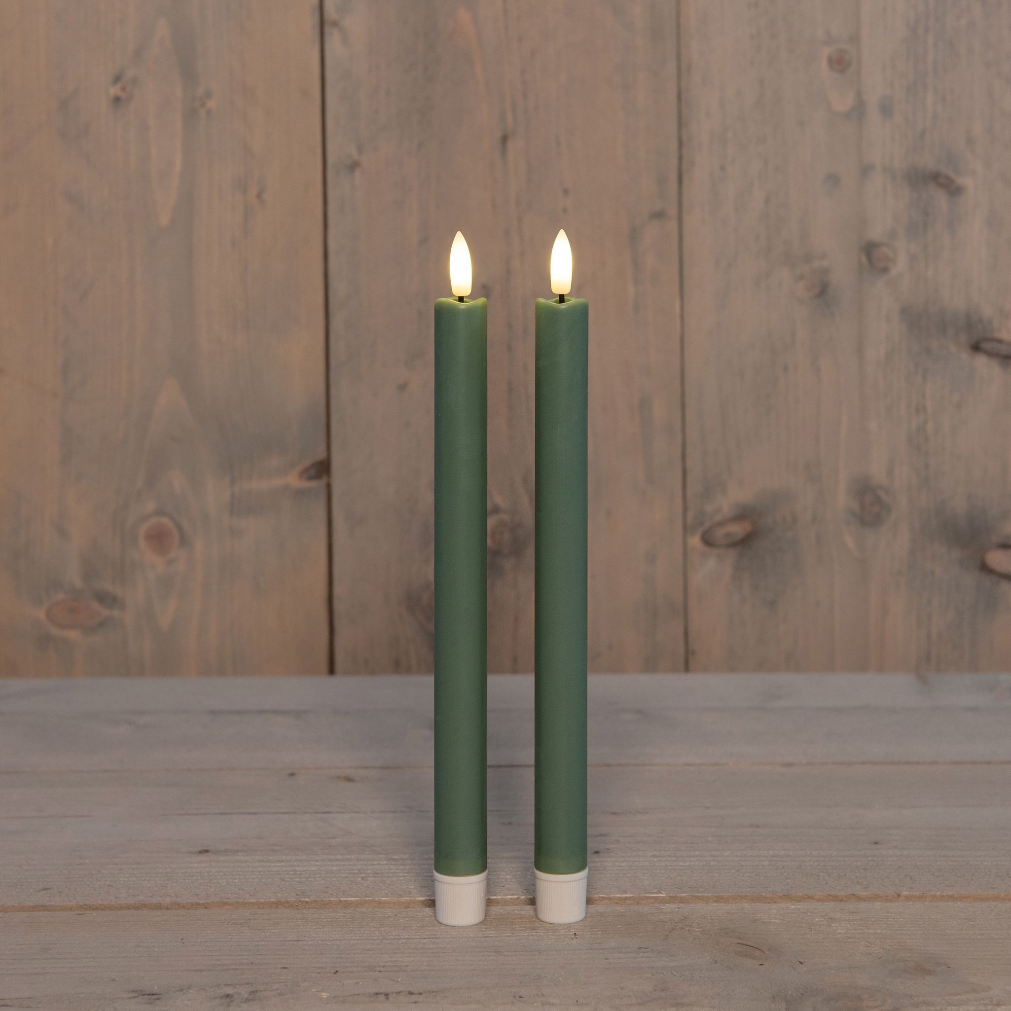 Coen Bakker Deco BV LED-Kerze LED 2er Set Stabkerzen, 2 x 2AAA, versch. Farben (2-tlg)
