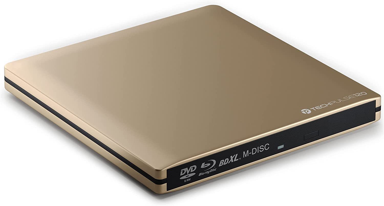 techPulse120 externes USB 3.1 UHD HDR 4k 3D MDisc BDXL Laufwerk Bluray Brenner Blu-ray-Brenner
