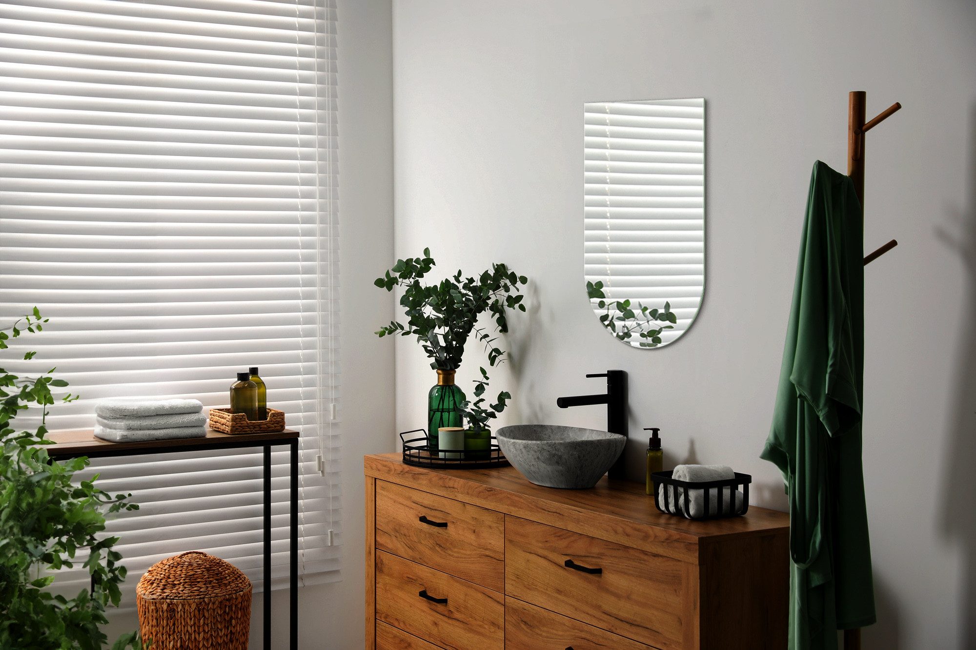 Tulup Dekospiegel Deko Spiegel Ovaler Wand Modern Glas Kosmetikspiegel Loft, Unregelmäßige Form