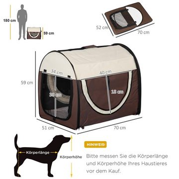 PawHut Tiertransportbox Hundetransportbox in Größe L bis 5 kg