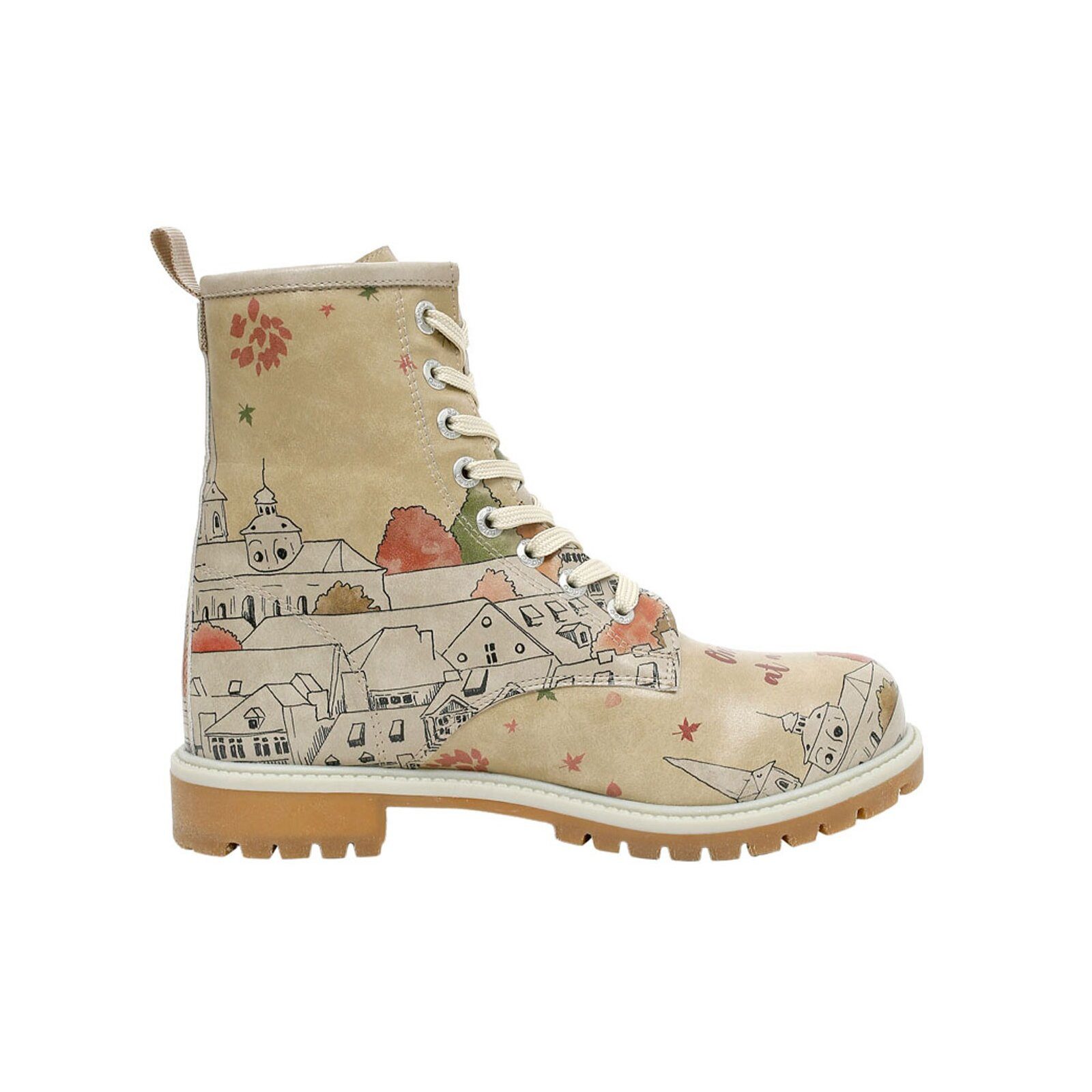 DOGO Longe Boots Schnürstiefel Dynamic Spirit Damen Stiefeletten, Schnürboots Handgefertigt
