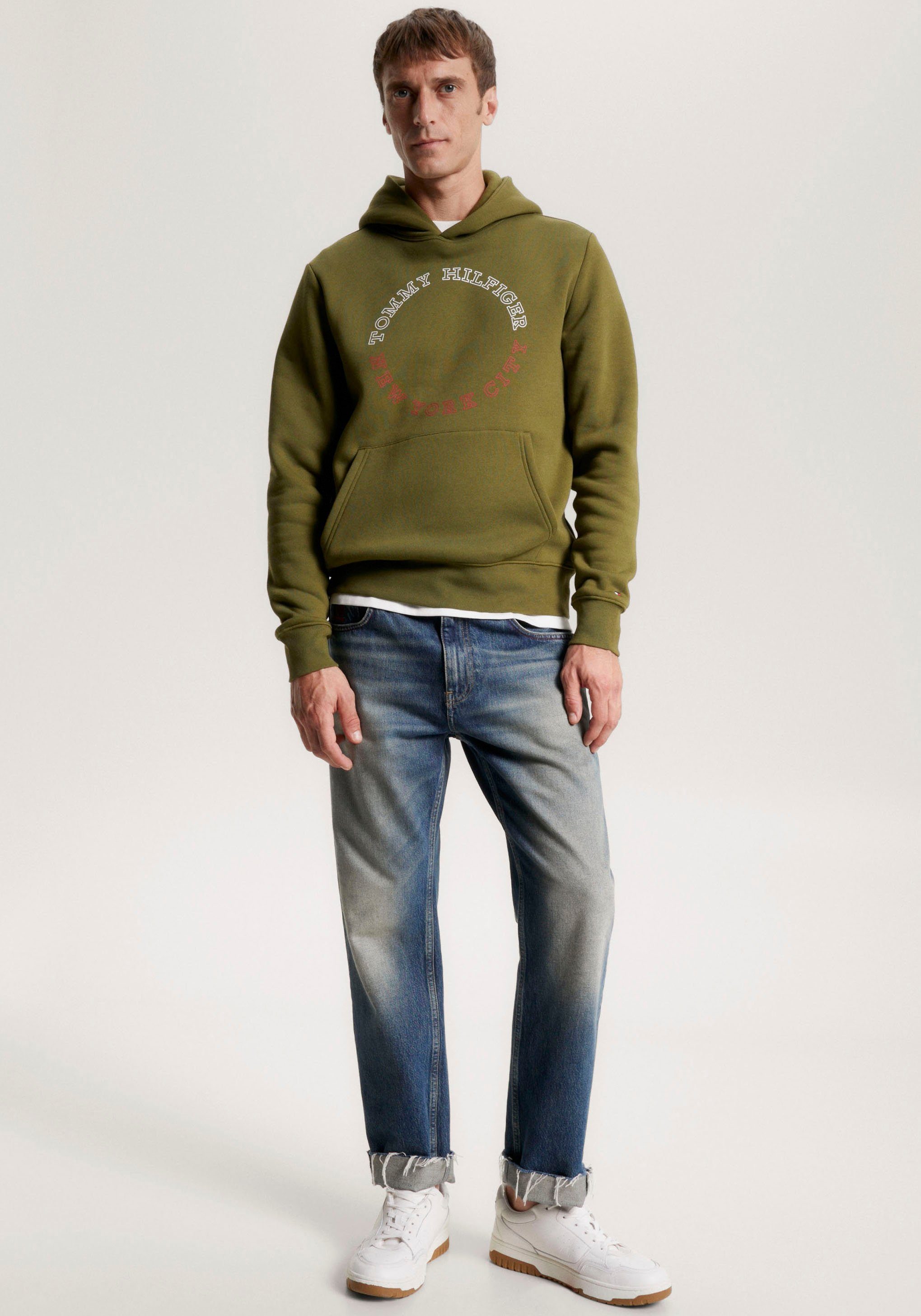 Putting Tommy Hilfiger Green MONOTYPE Kapuzensweatshirt ROUNDALL HOODY