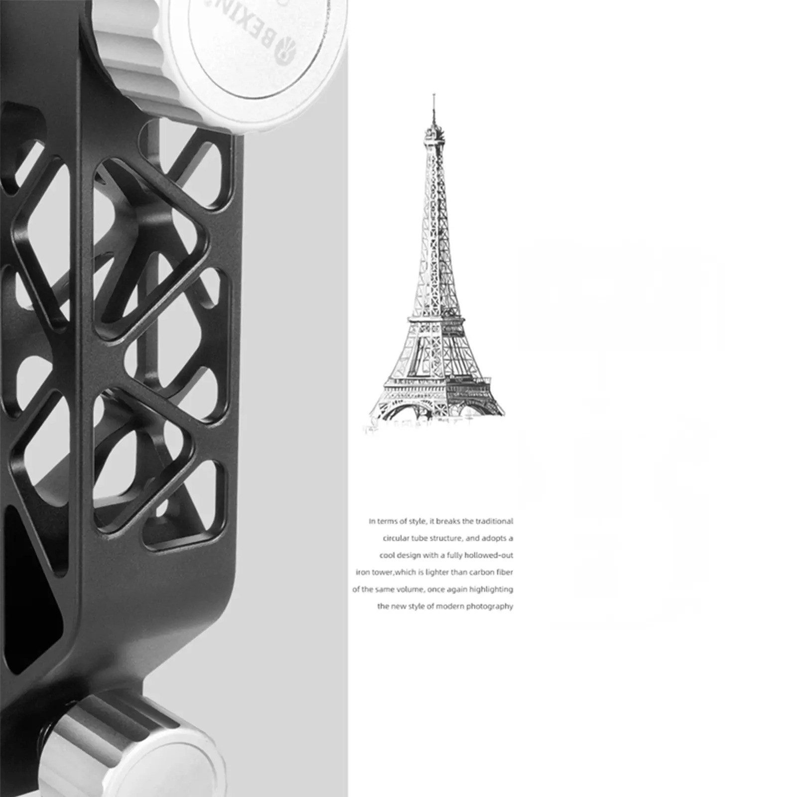 BEXIN 720° Panorama Gimbal Stativkopf mit Schnellverschlussvorrichtung Kamerastativ