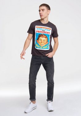 LOGOSHIRT T-Shirt Mad - For President mit Alfred E. Neuman-Motiv