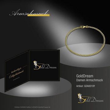 GoldDream Goldarmband GoldDream 19cm Damen-Herren Armband (Armband), Damen, Herren Armband (Panzer) ca. 19cm, 333 Gelbgold - 8 Karat, Farbe