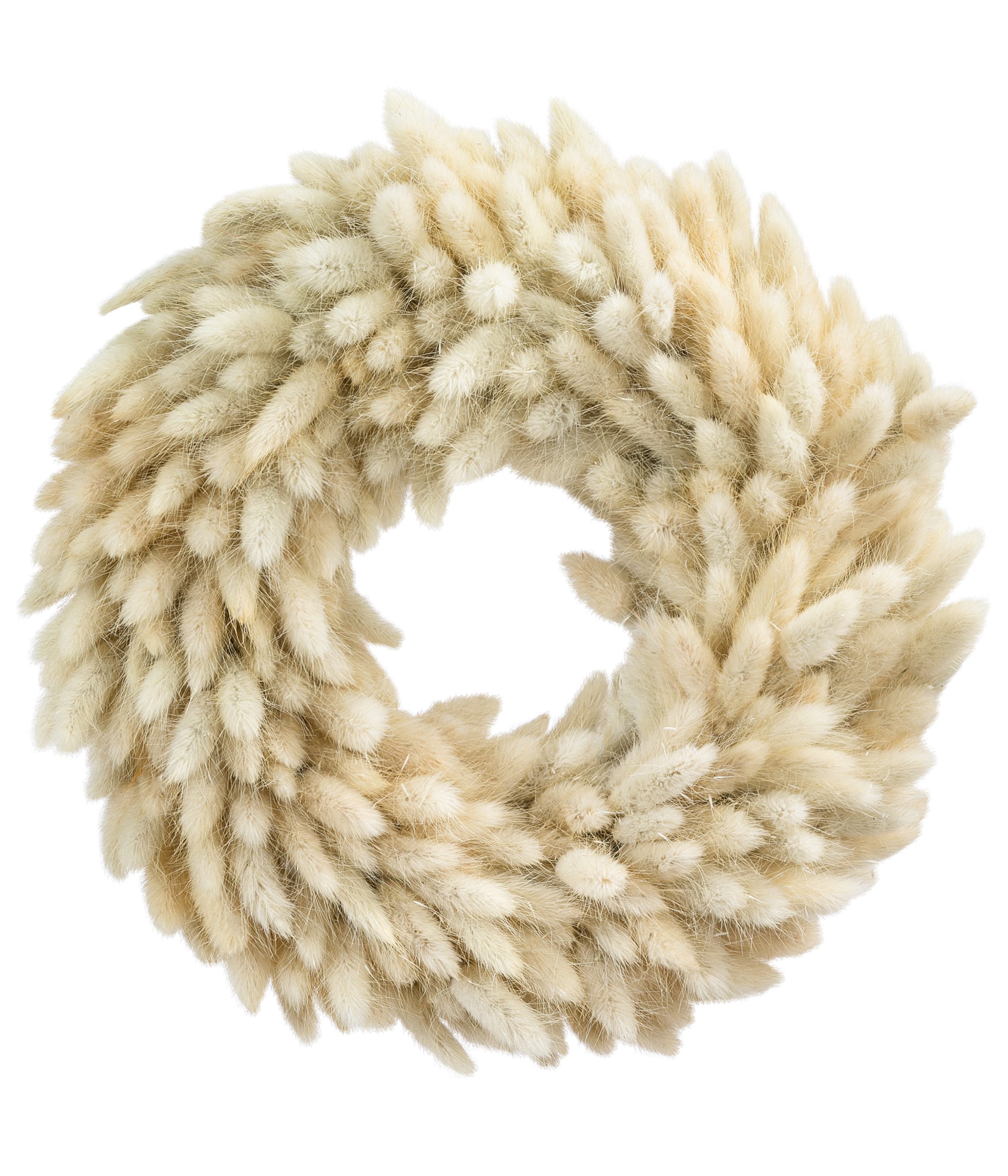 Dehner Dekokranz Kranz Mellow, Ø 30 cm, Naturmaterial, beige, eleganter Tro günstig online kaufen