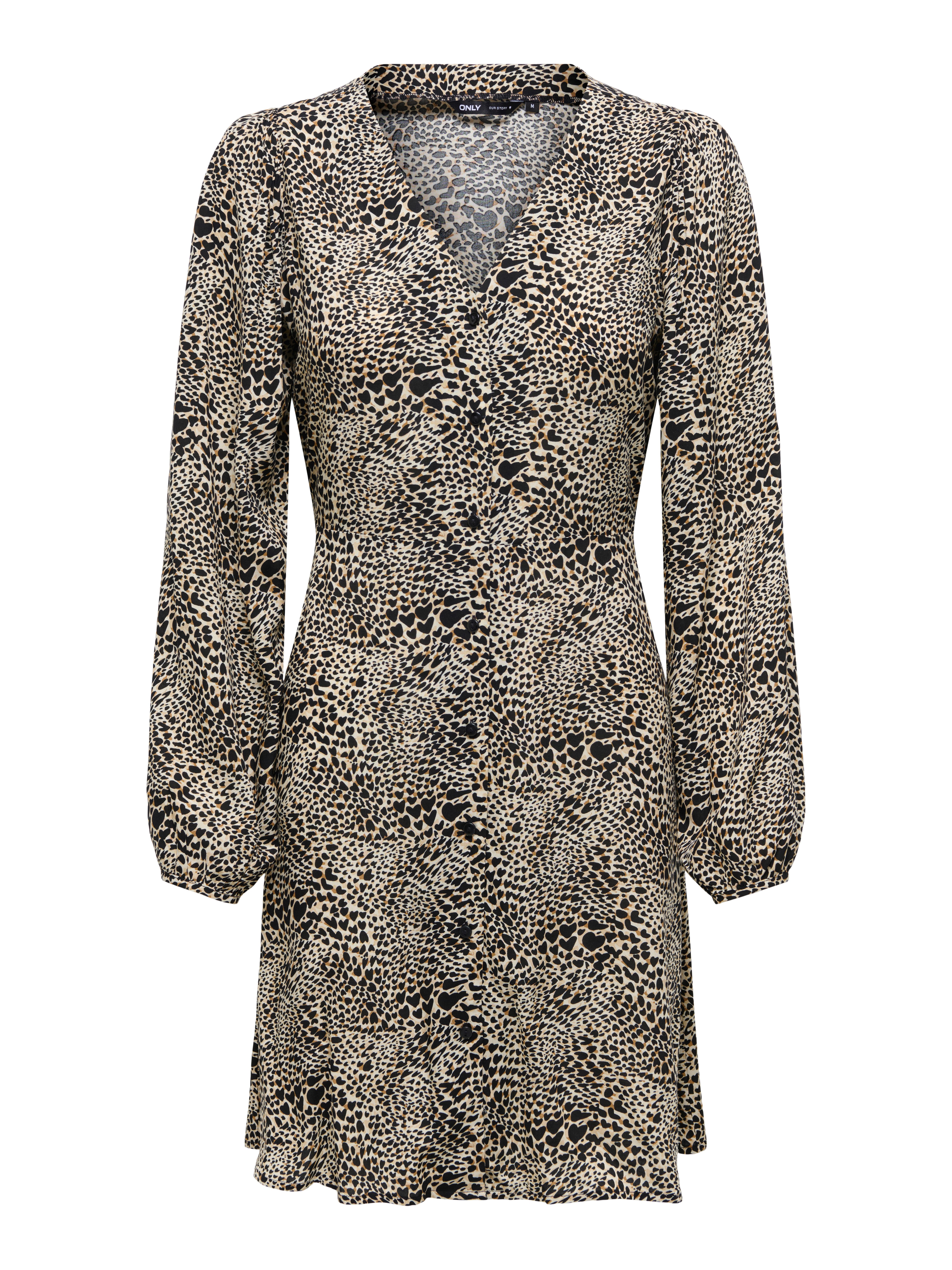 ONLY Druckkleid ONLEVIDA L/S SHORT DRESS WVN NOOS