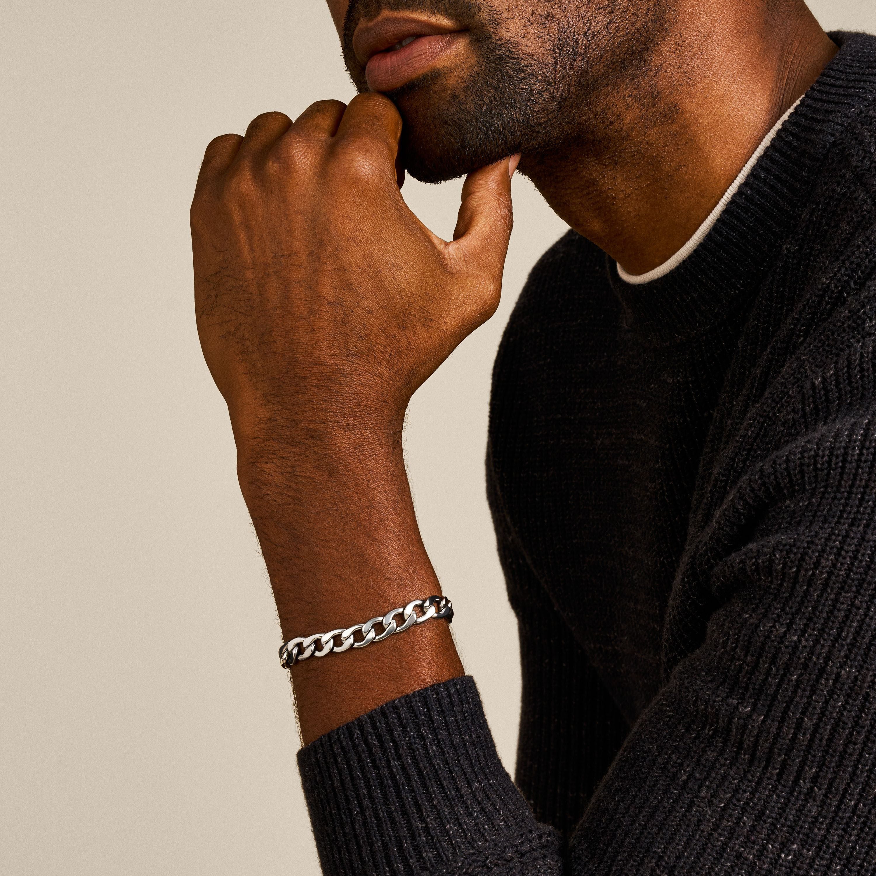 Fossil Armband Schmuck Geschenk Edelstahl Armkette Heritage D-Link