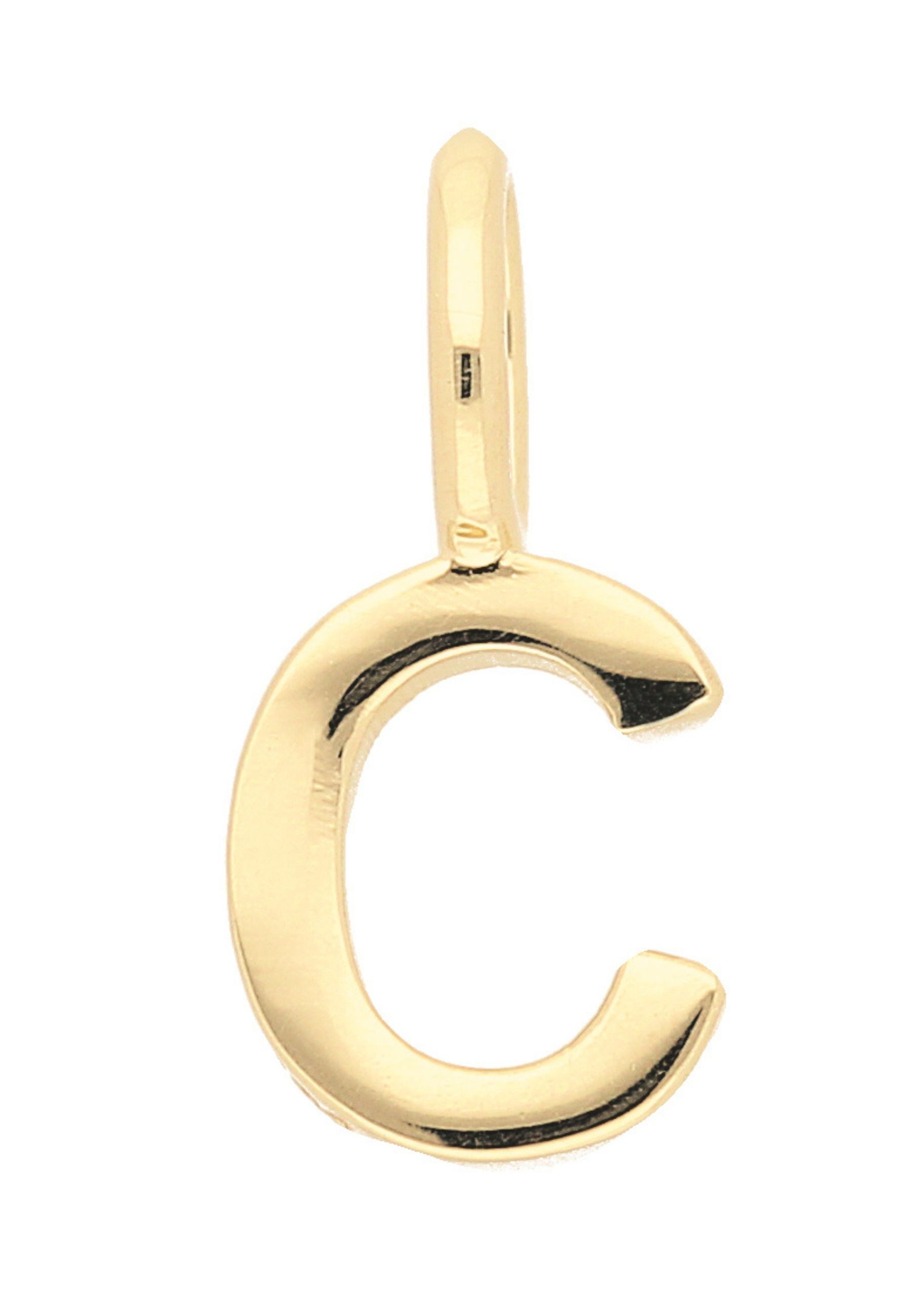 Buchstabenanhänger Damen & Herren 333 Gold Buchstabenanhänger C