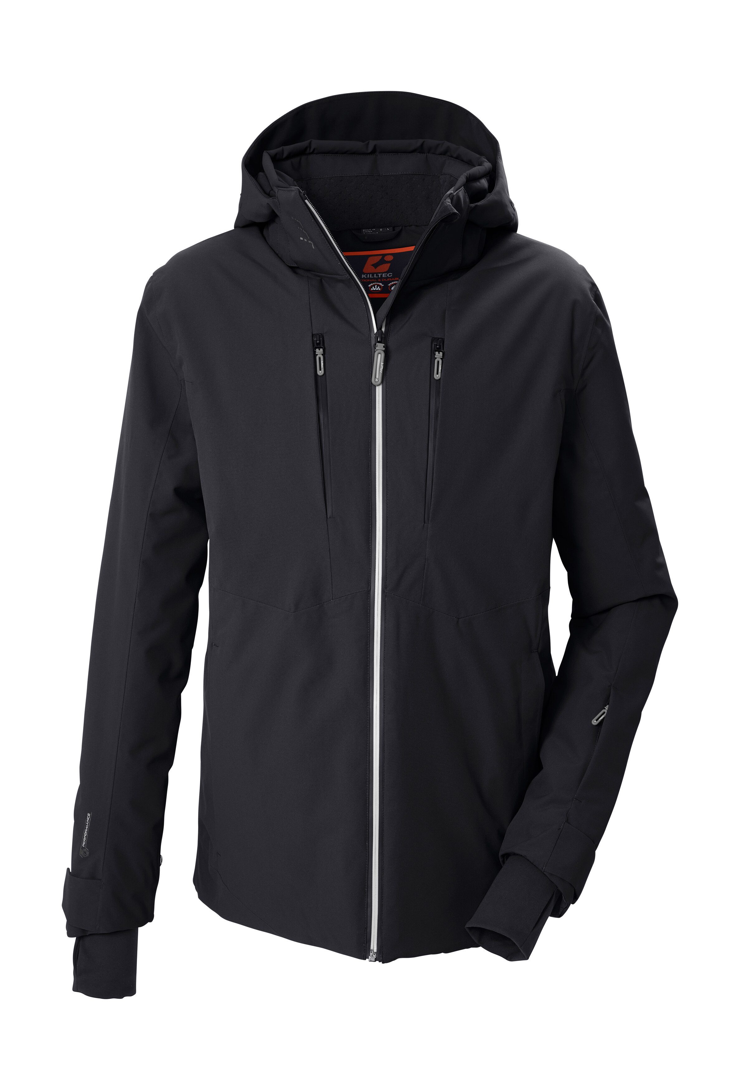 Killtec Skijacke KSW 60 MN SKI JCKT Wasserdichte Skijacke mit abnehmbarer Kapuze und Schneefang