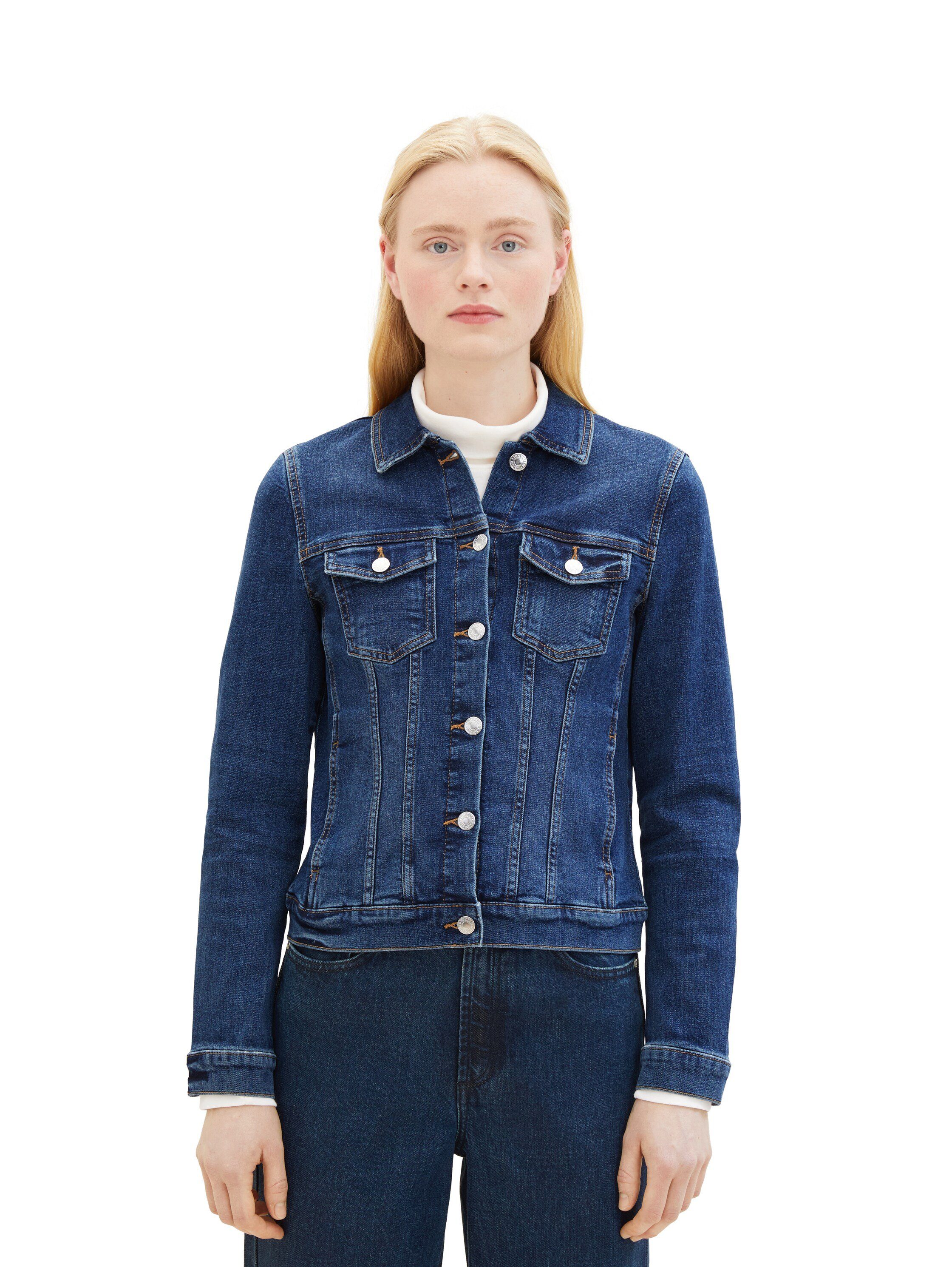 TOM TAILOR Denim Jeansjacke im klassischen Look und mit Stretch