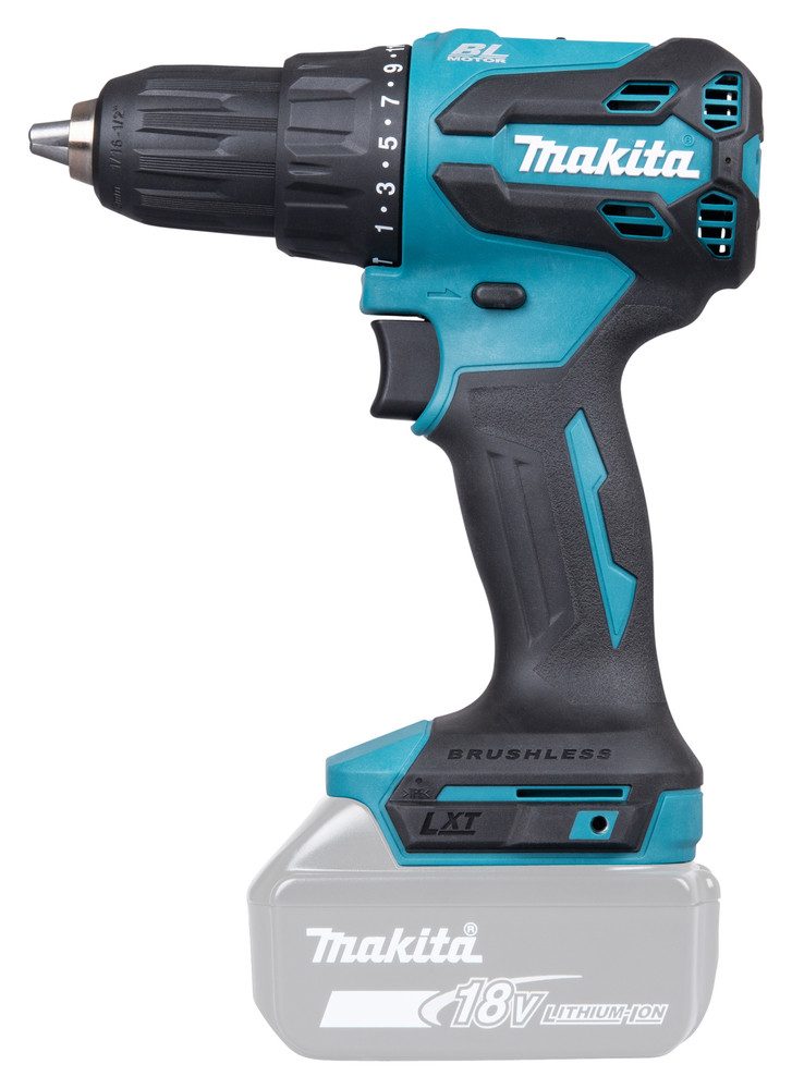 Makita Akku-Schlagbohrschrauber »DHP490Z« 18V, ohne Akku und Ladegerät, (max. 65 Nm, 0-1.900 min), kraftvoller, bürstenlos, allgemein einsetzbar zum Schrauben und Bohren