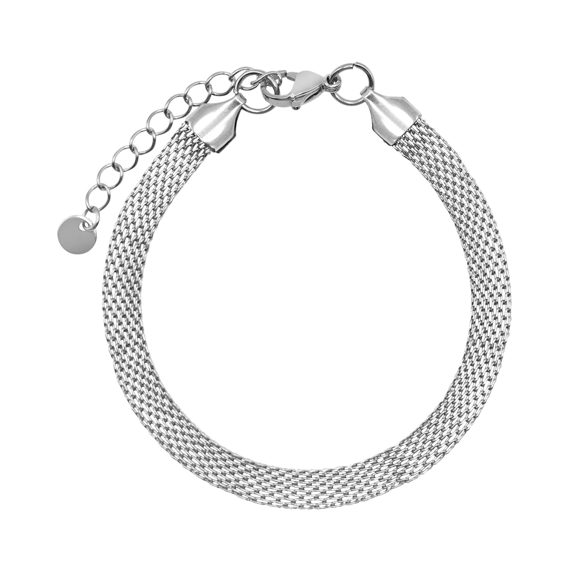 Heideman Armband Aruna silberfarben poliert (Armband, inkl. Geschenkverpackung), Milanaise Armband Damen