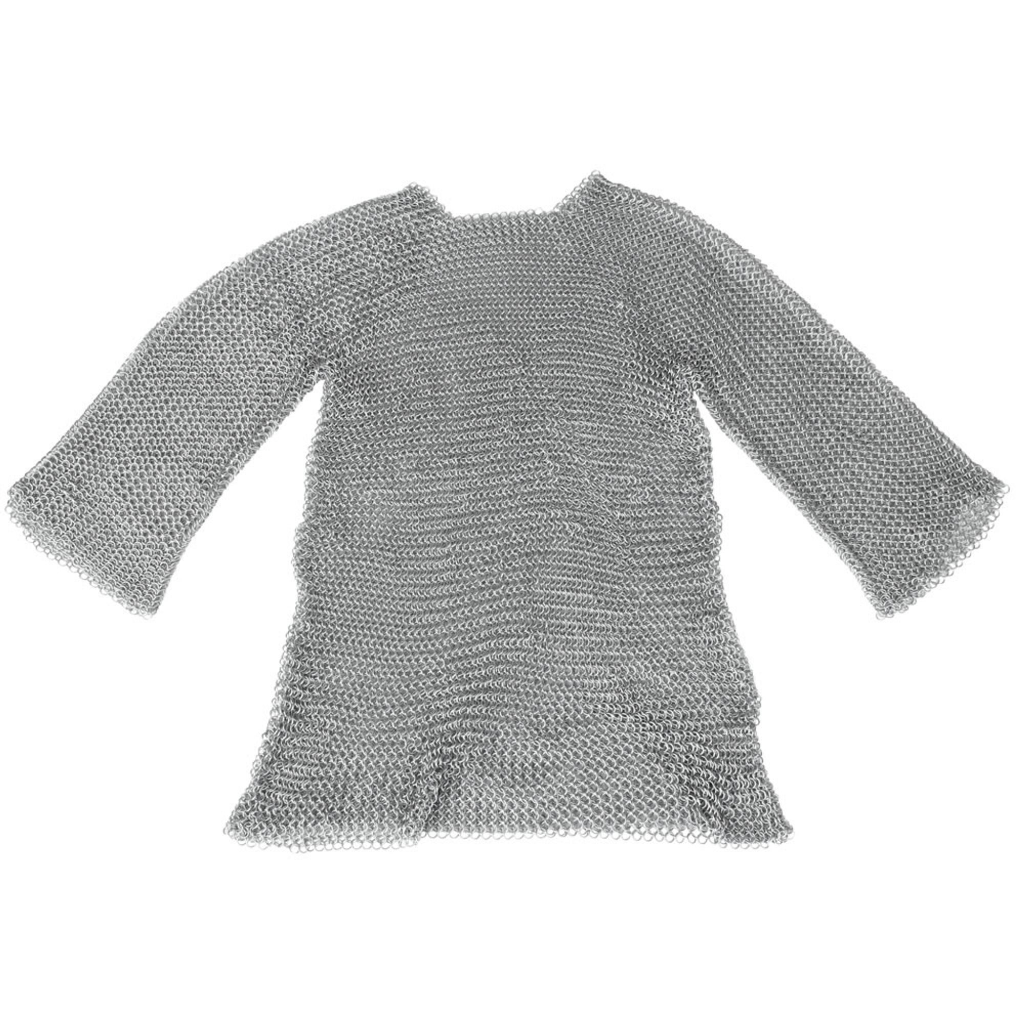 Haller Ritter-Kostüm Kettenhemd ohne Haube in Normalgröße