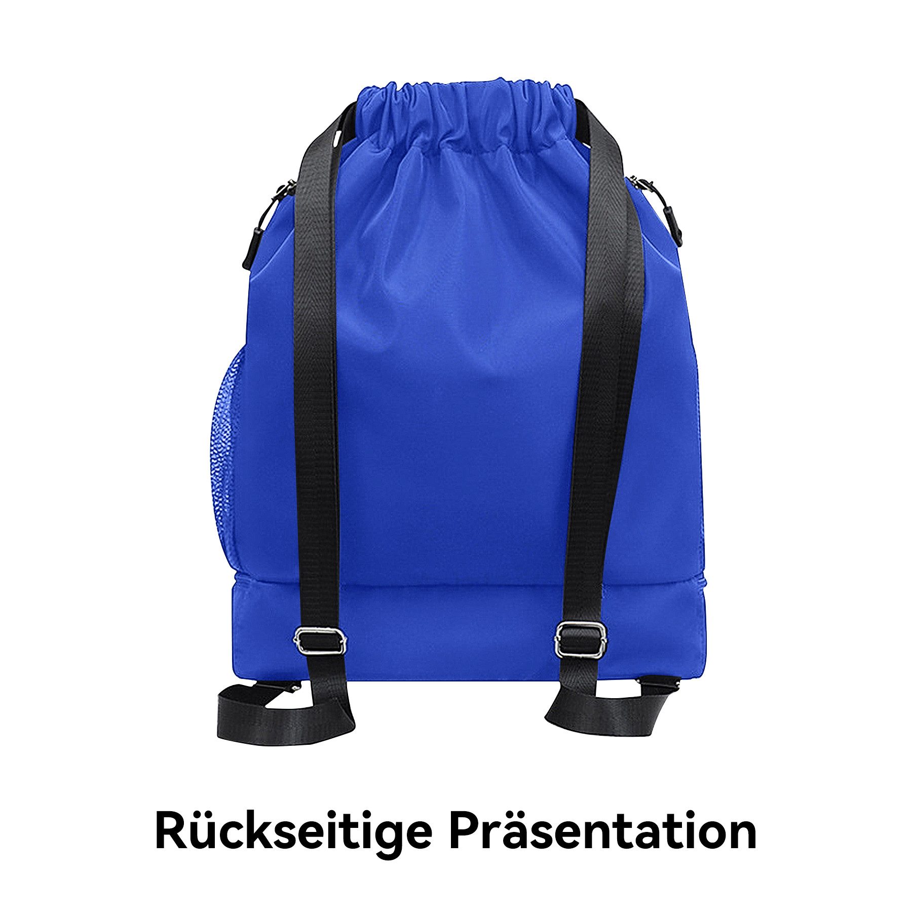 Mutig Freizeittasche Turnbeutel Freizeittasche Sportbeutel Große Kapazität Fußball Tasche (große Kapazität, verstellbar,Mit Ball- und Bodenfach, wasserdicht, Ideal für Damen, Herren, Junioren, Fußball), Herren wasserdichter Rucksack